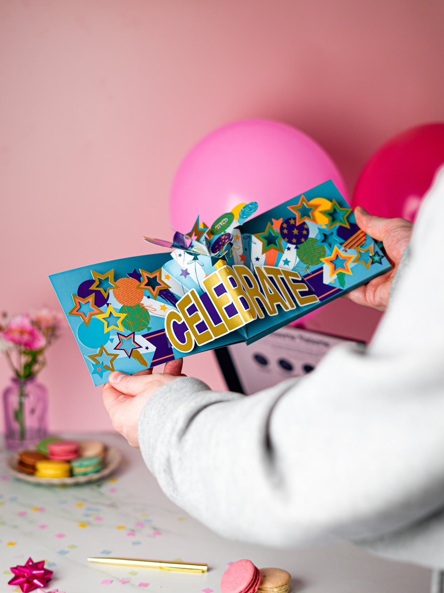 Patisserie Valerie's handmade 3D Pop-Up Chocolate Happy Birthday Card cake delivery