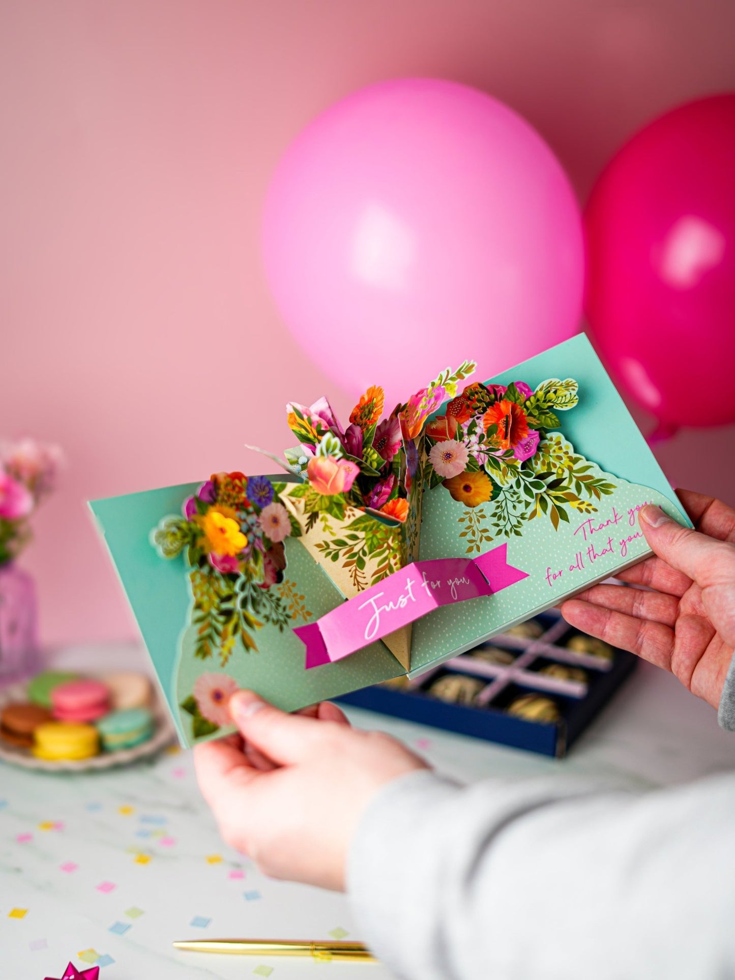 Patisserie Valerie's handmade 3D Pop-Up Chocolate Mother's Day Card cake delivery