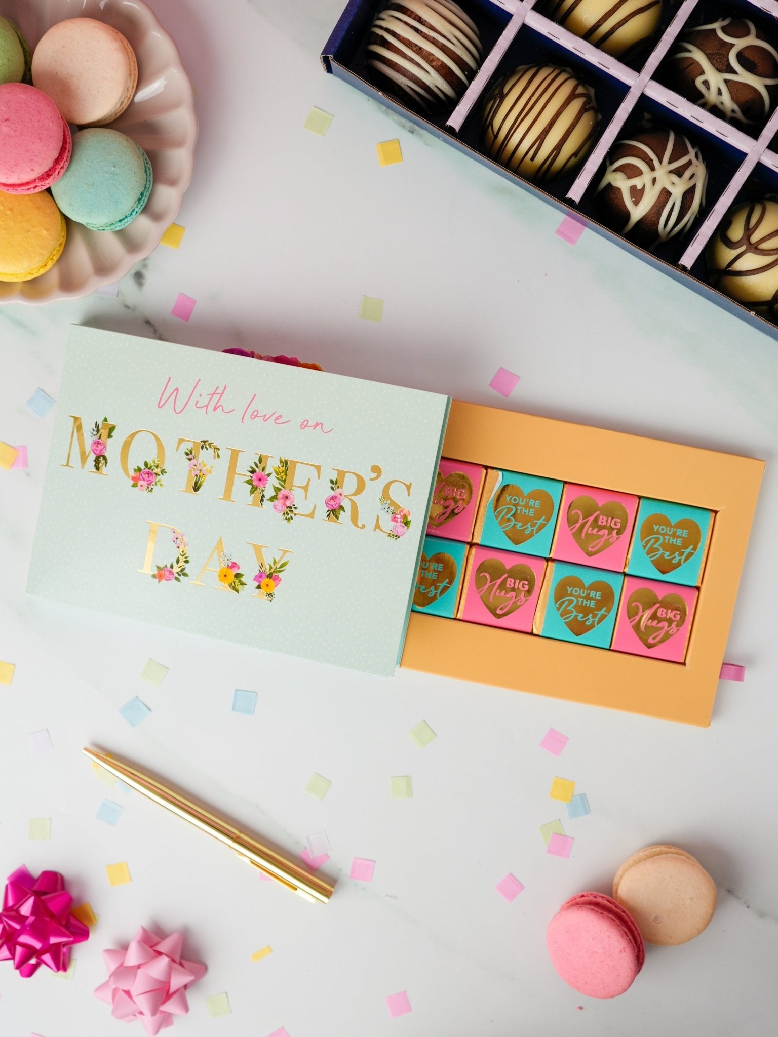 Patisserie Valerie's handmade 3D Pop-Up Chocolate Mother's Day Card cake delivery
