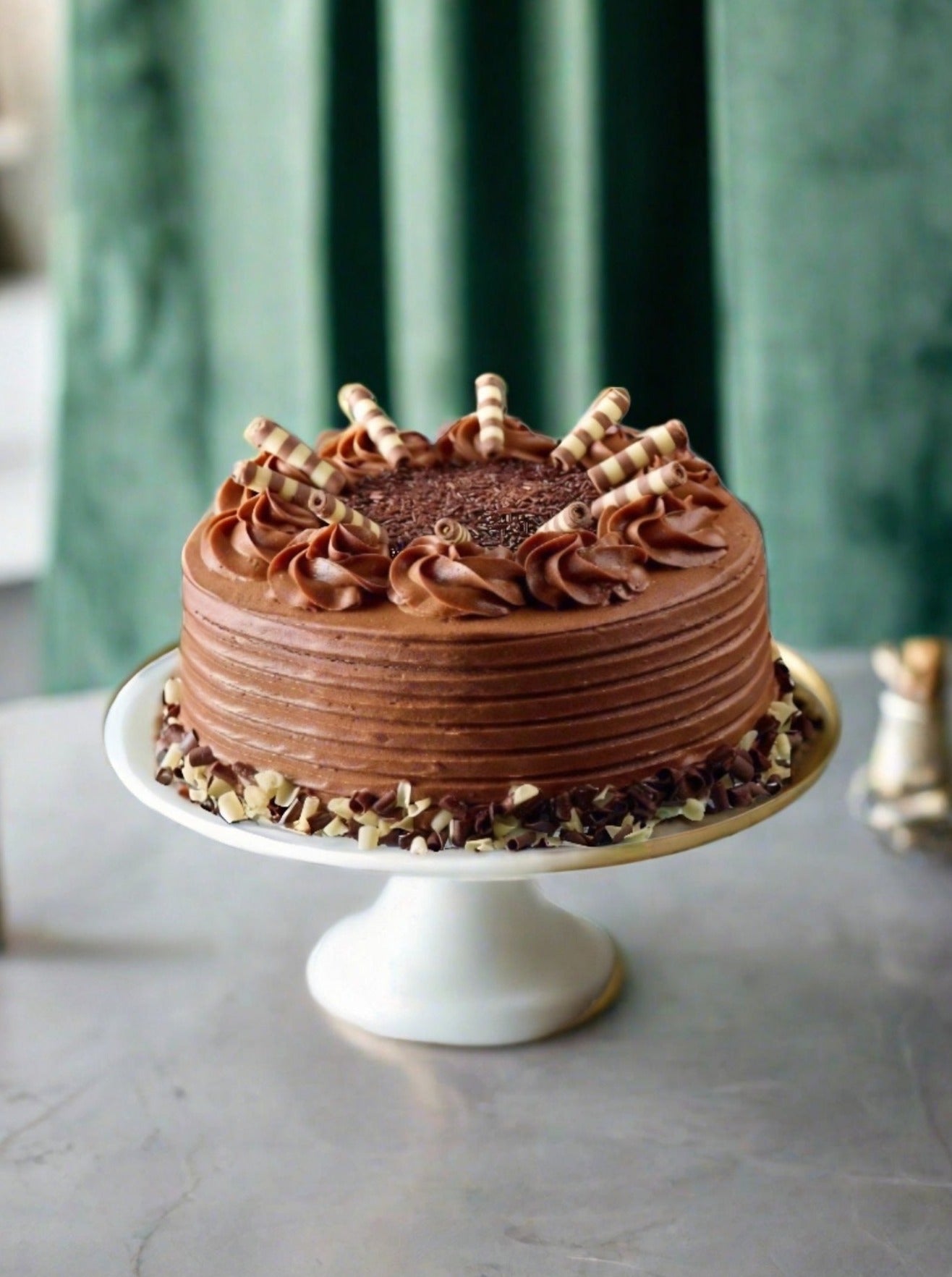 Patisserie Valerie's handmade 40th Birthday Cake Bundle - Ultimate Chocolate Layer Cake cake delivery