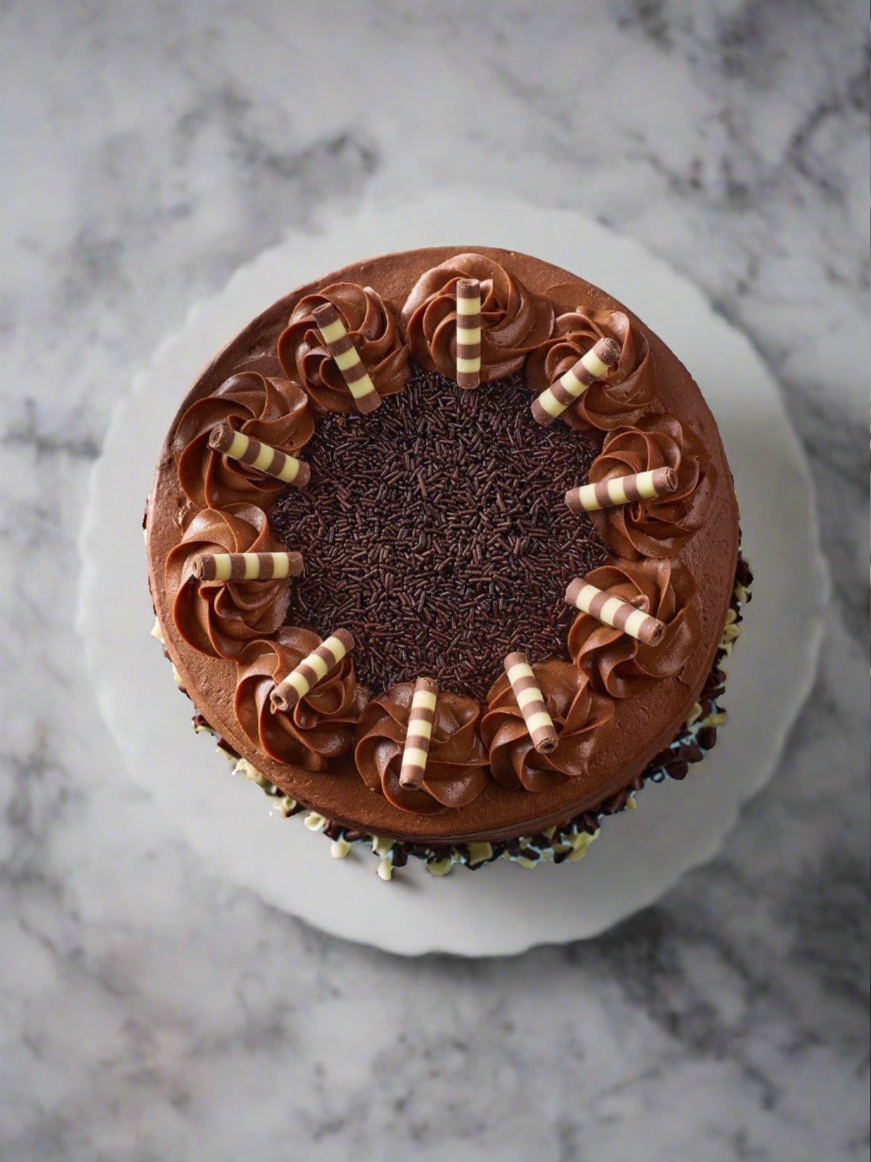 Patisserie Valerie's handmade 40th Birthday Cake Bundle - Ultimate Chocolate Layer Cake cake delivery