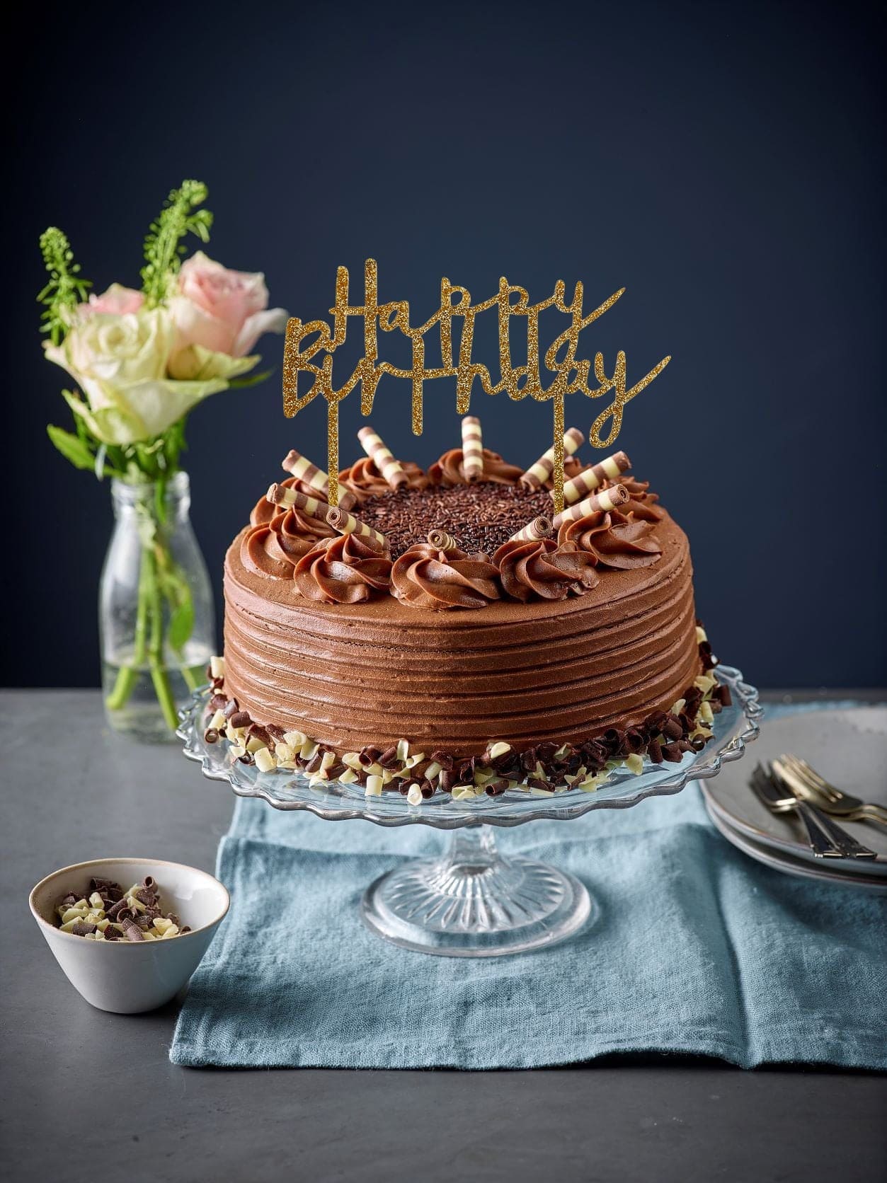 Patisserie Valerie's handmade 60th Birthday Cake Bundle - Victoria Sponge cake delivery