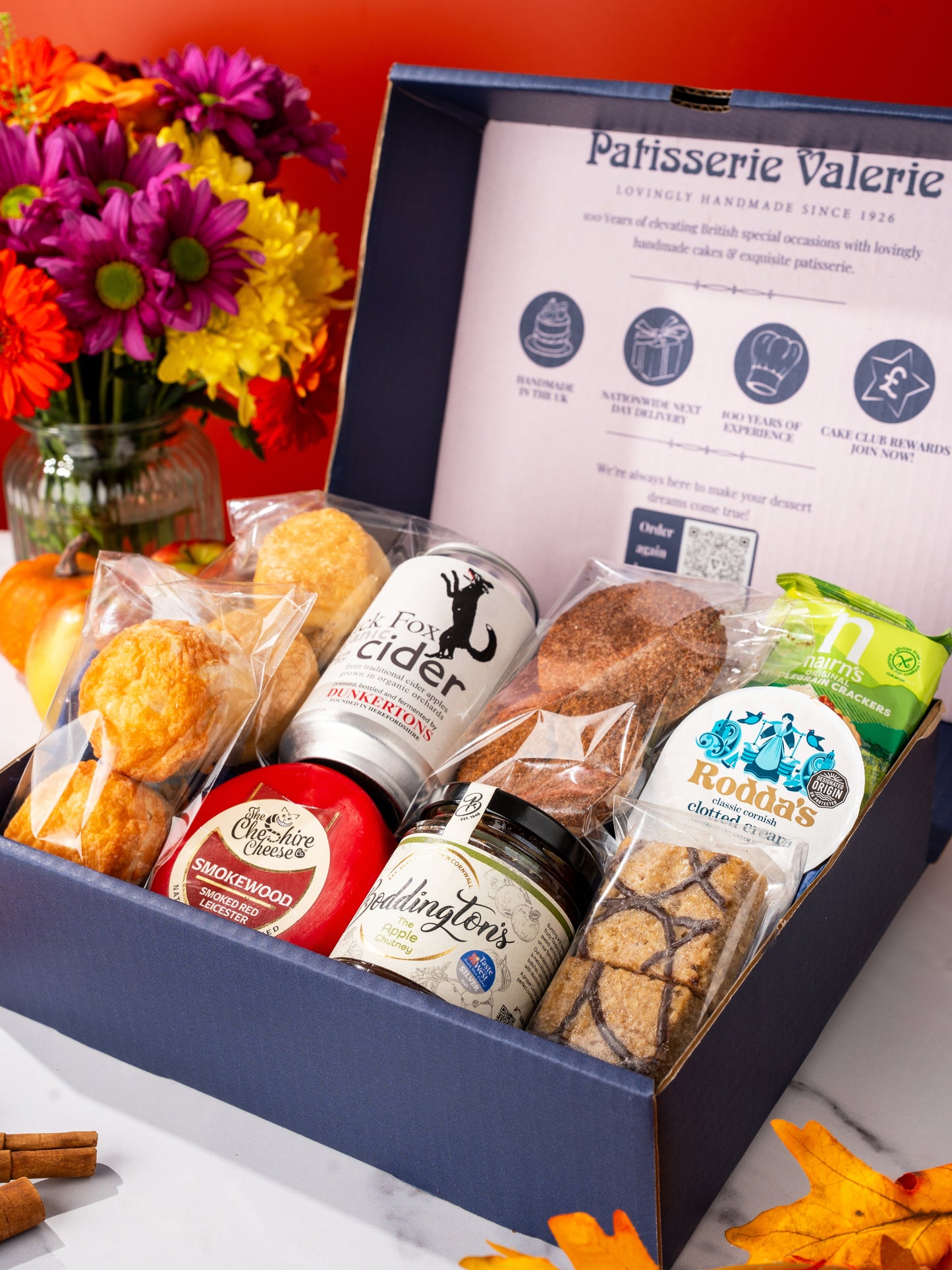 Apple Orchard Gift Hamper with Craft Cider, Cheese & Chutney