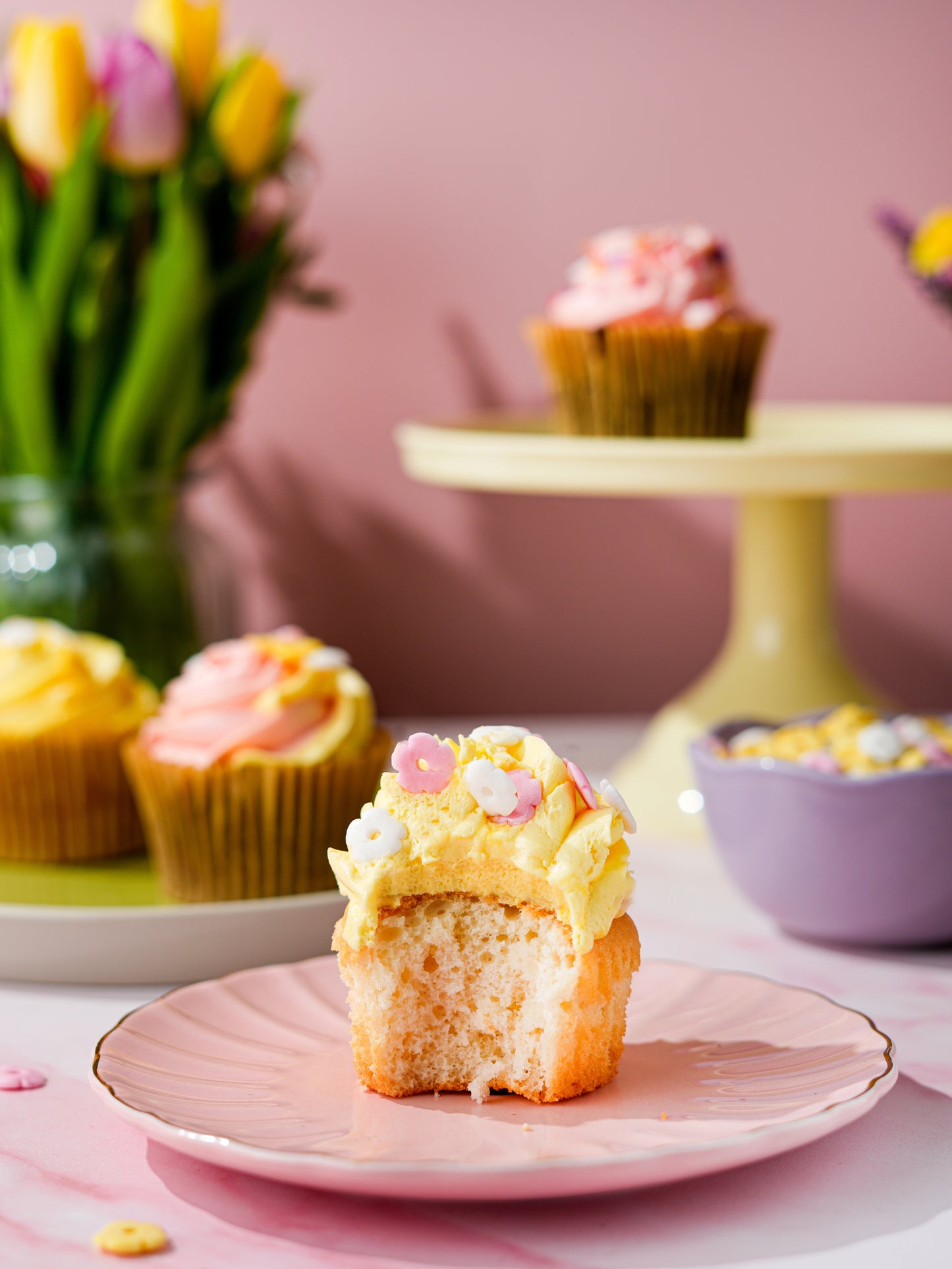 Patisserie Valerie's handmade Blossom & Bloom Cupcakes cake delivery
