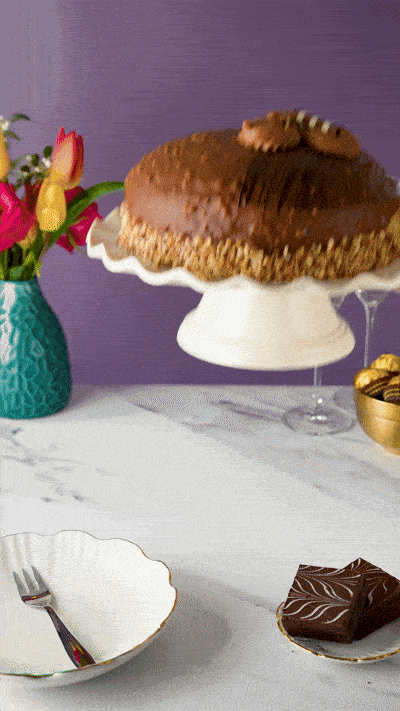 Patisserie Valerie's handmade Luxury Nutella Crunch Dome Cake cake delivery