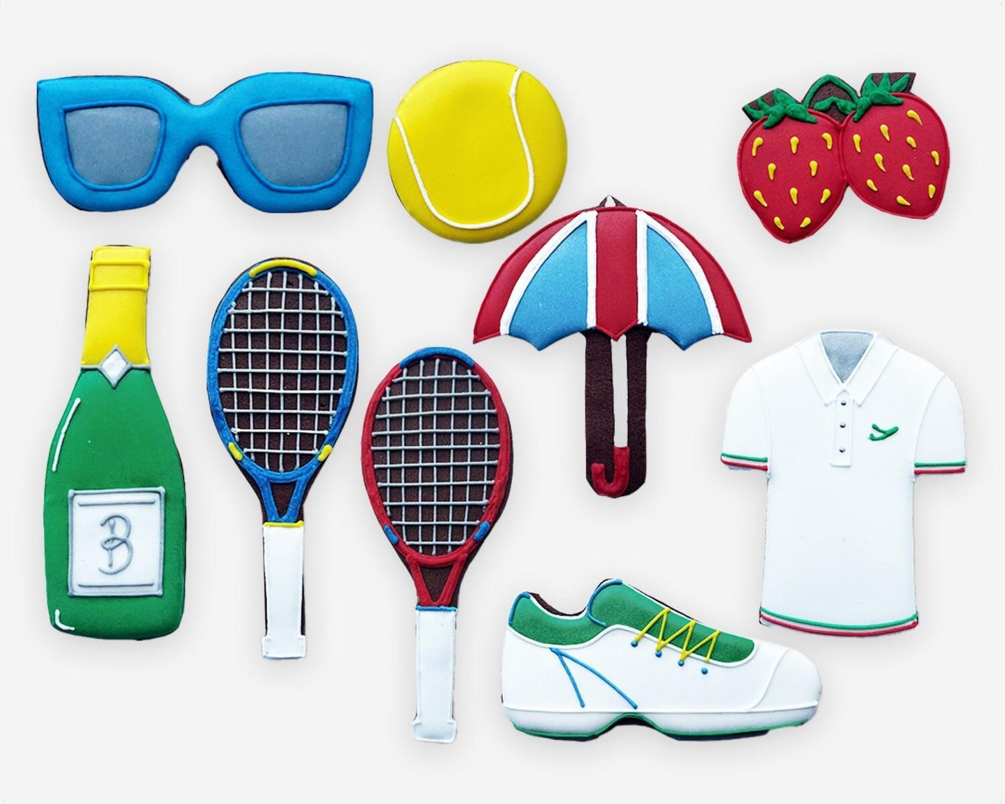 Biscuiteers 'Anyone for Tennis' Hand - Iced Biscuits 160g - Patisserie Valerie