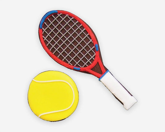 Biscuiteers Hand-Iced Tennis Letterbox Biscuits 15g