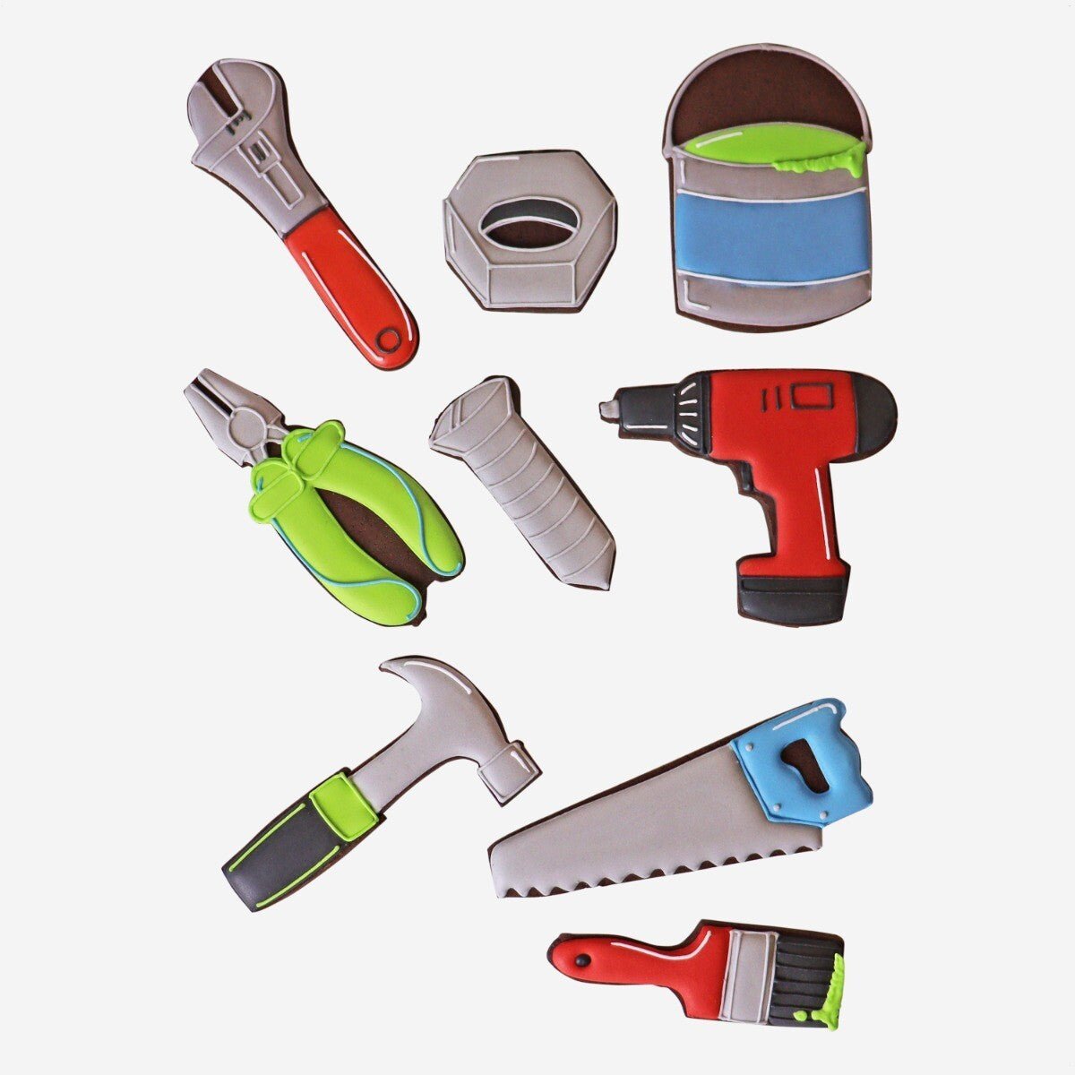 Biscuiteers Tool Kit Hand - Iced Biscuits with Tin 140g - Patisserie Valerie