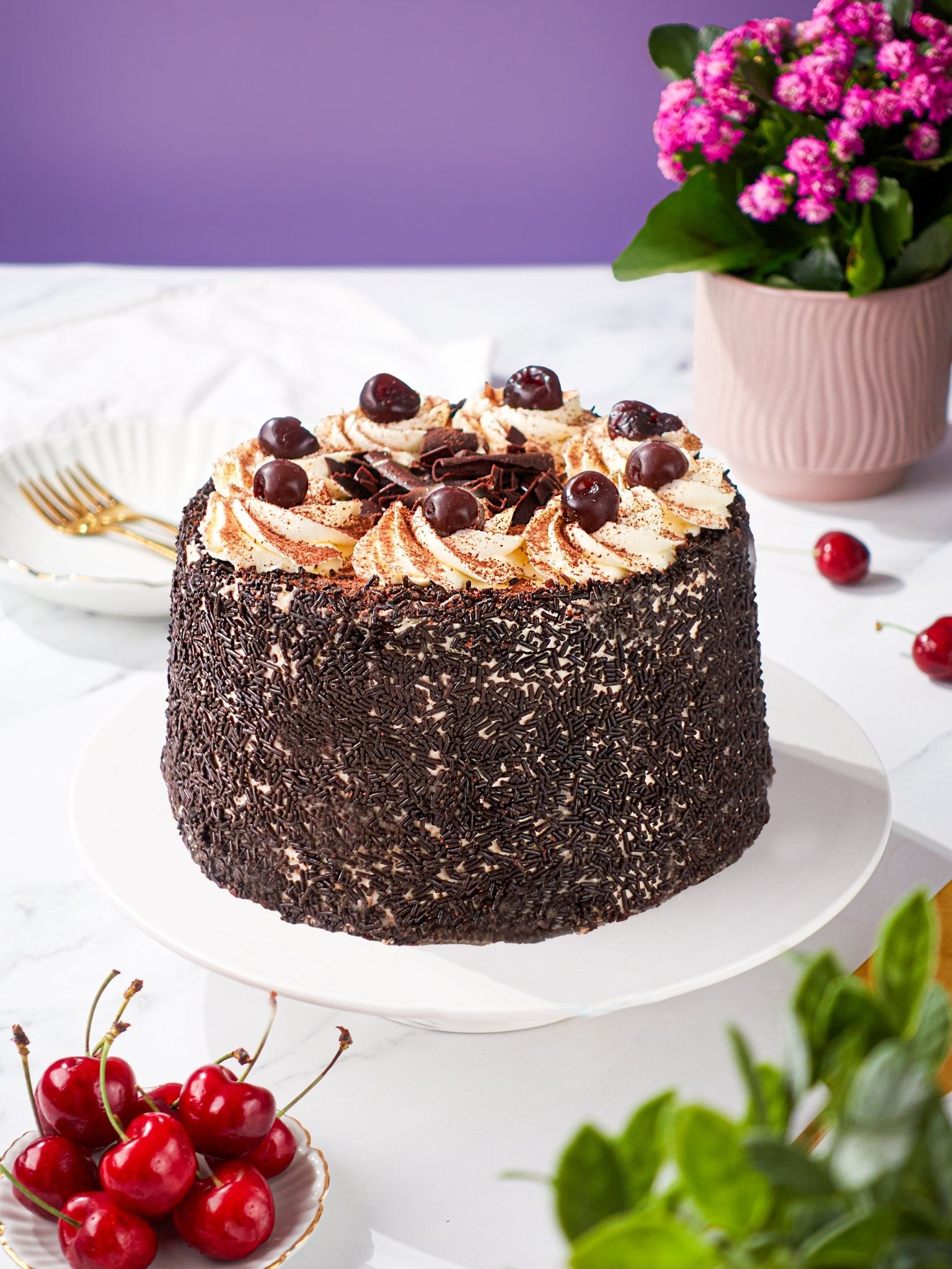 Patisserie Valerie's handmade Black Forest Gateau cake delivery
