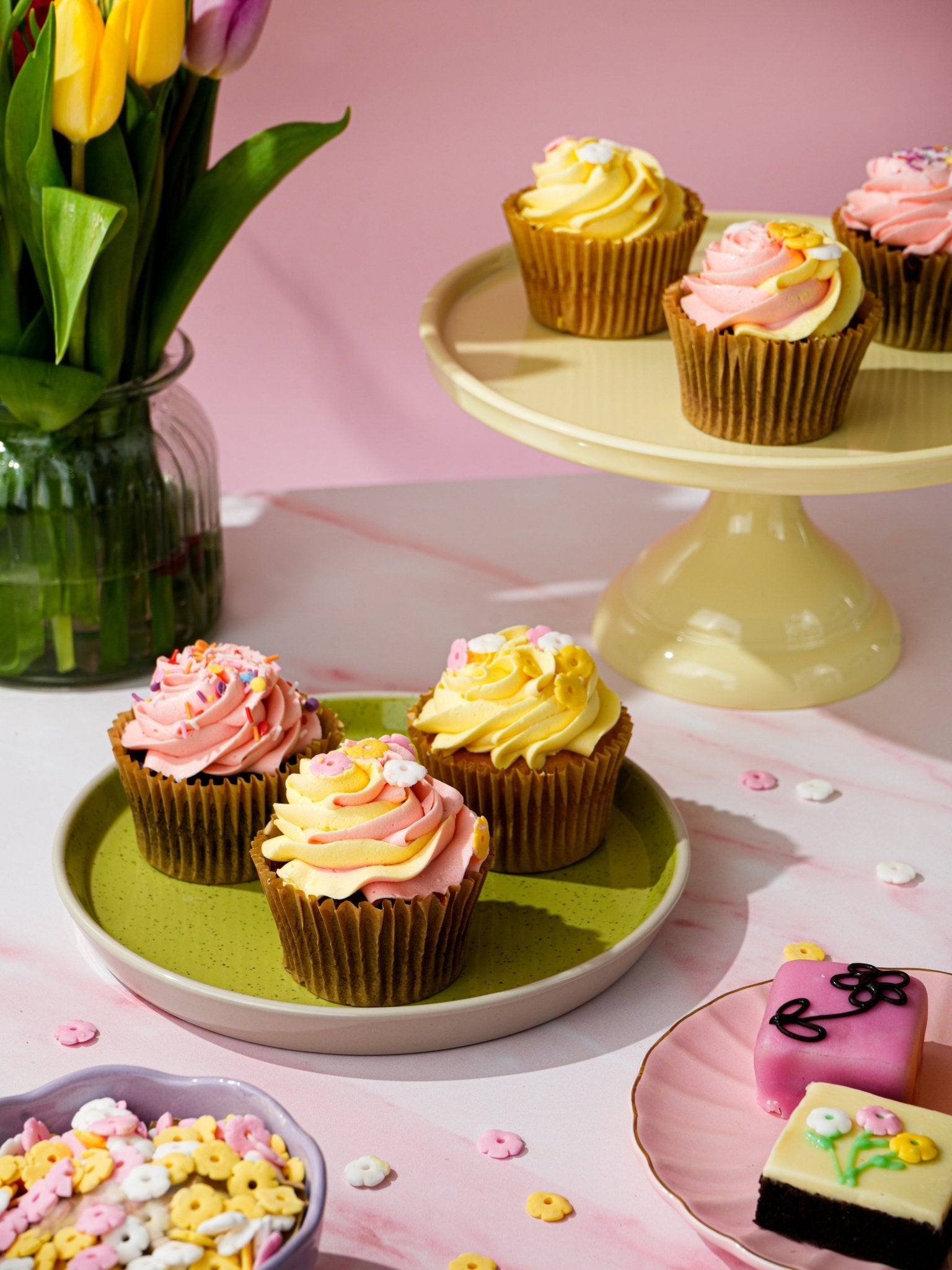 Patisserie Valerie's handmade Blossom & Bloom Cupcakes cake delivery