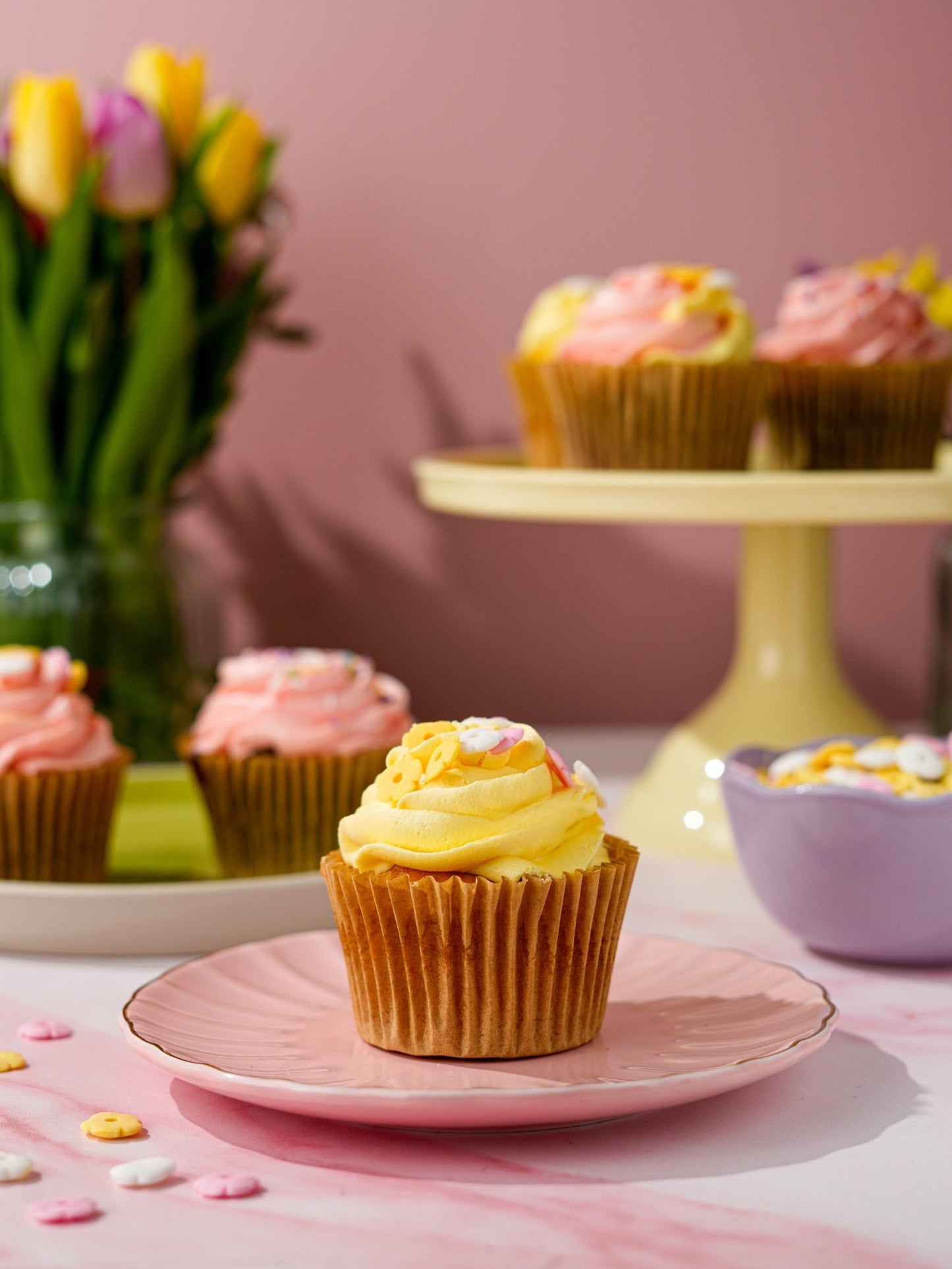 Patisserie Valerie's handmade Blossom & Bloom Cupcakes cake delivery