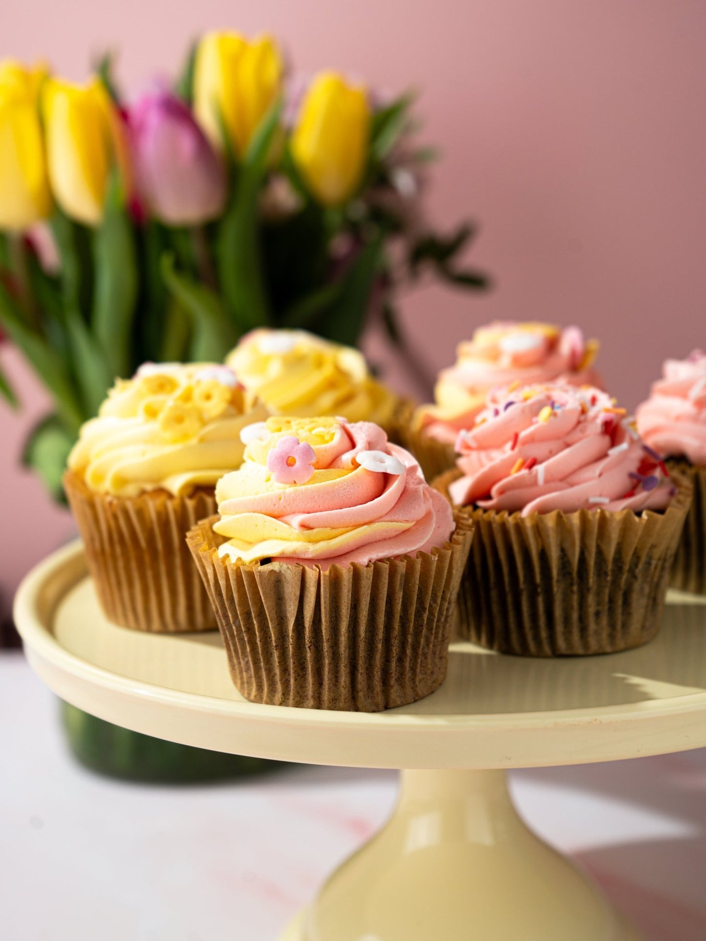 Patisserie Valerie's handmade Blossom & Bloom Cupcakes cake delivery