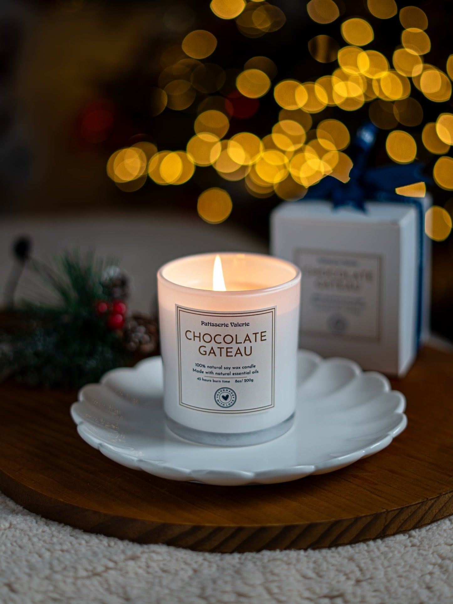 Patisserie Valerie's handmade Chocolate Gateau Scented Candle cake delivery