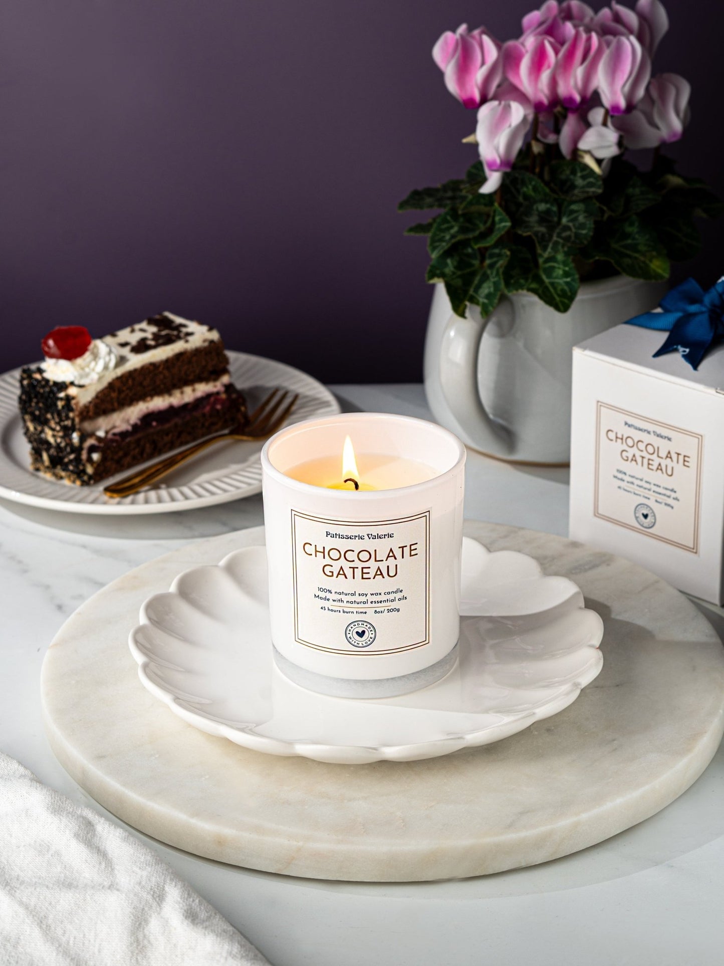 Patisserie Valerie's handmade Chocolate Gateau Scented Candle cake delivery