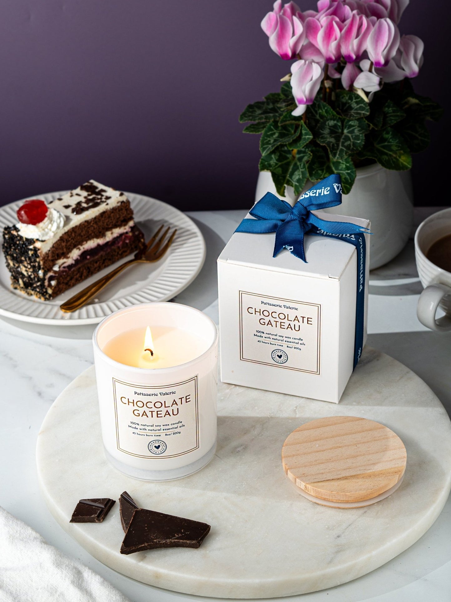 Patisserie Valerie's handmade Chocolate Gateau Scented Candle cake delivery