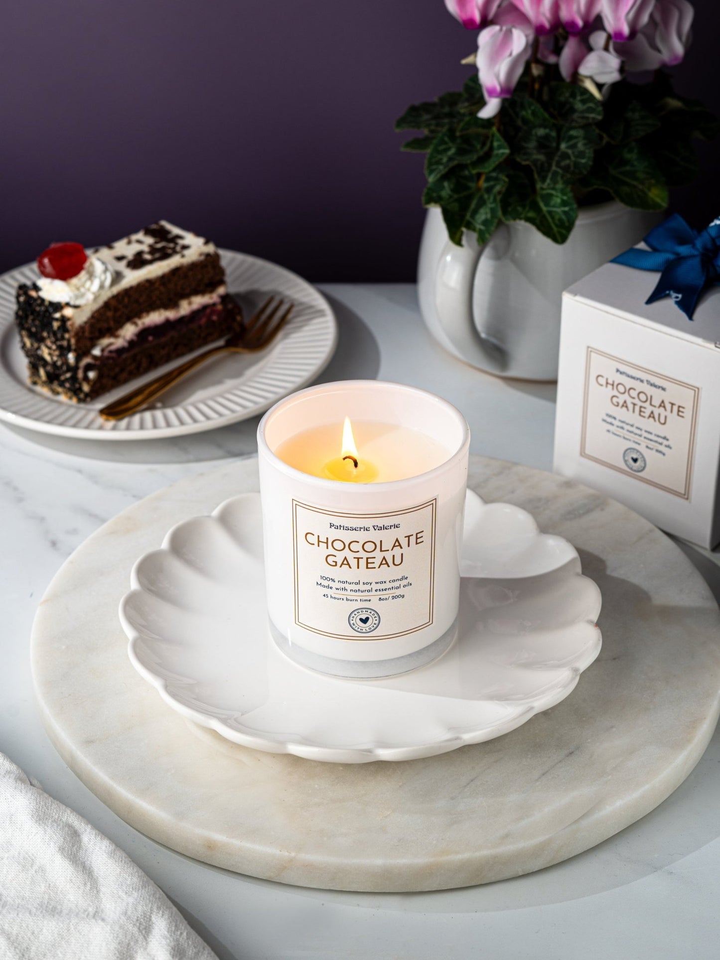 Patisserie Valerie's handmade Chocolate Gateau Scented Candle cake delivery