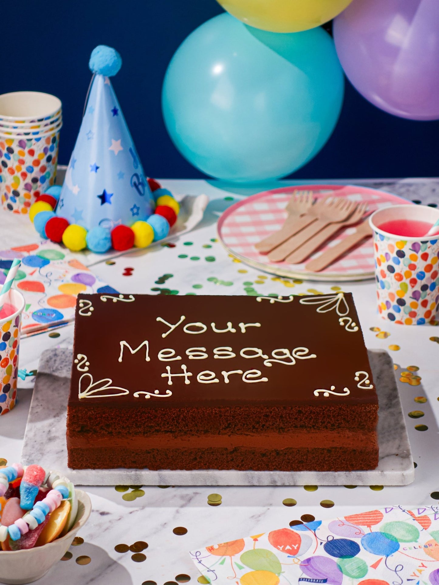 Patisserie Valerie's handmade Chocolate Party Cake cake delivery