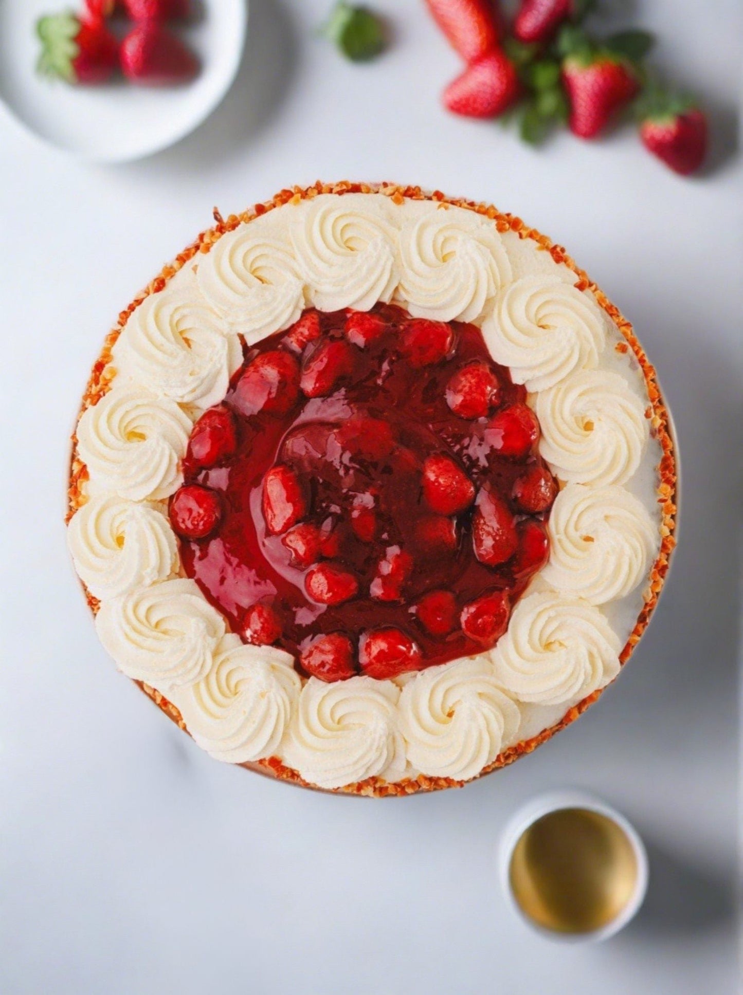Patisserie Valerie's handmade Classic Strawberry Gateau cake delivery