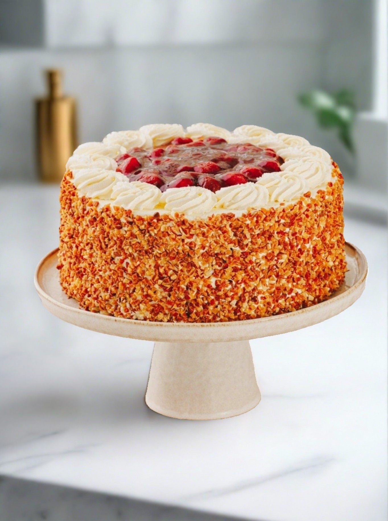 Patisserie Valerie's handmade Classic Strawberry Gateau cake delivery