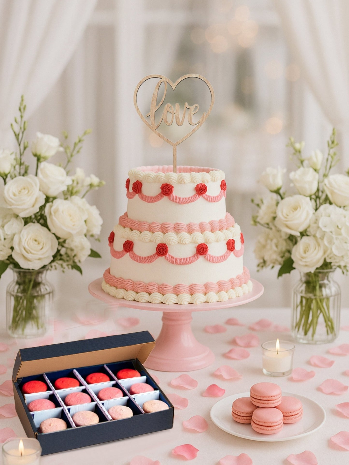 Patisserie Valerie's handmade Decadent Wedding Cake Gift Package cake delivery