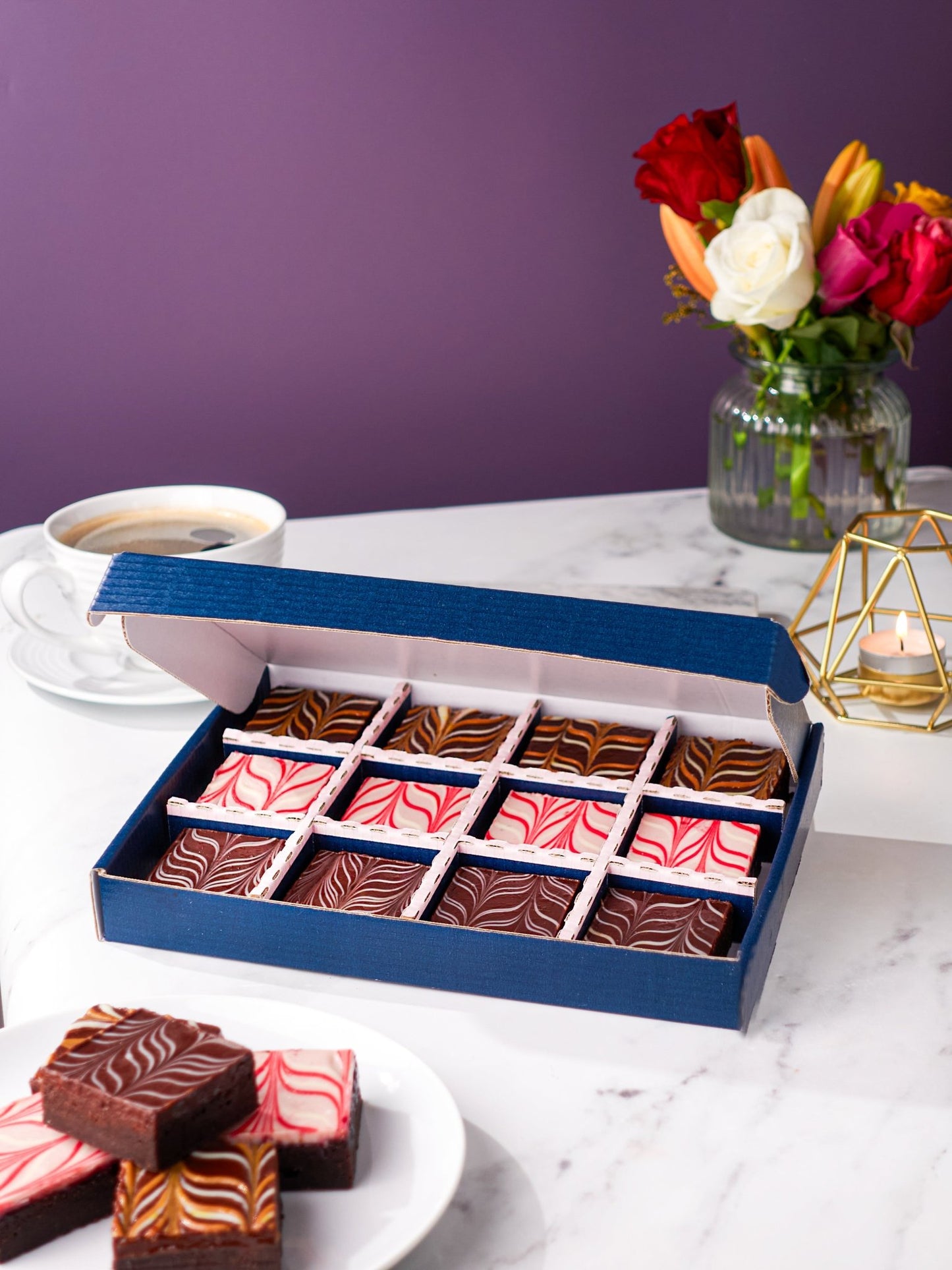 Happy Birthday Chocolate Brownies Gift Box - Patisserie Valerie