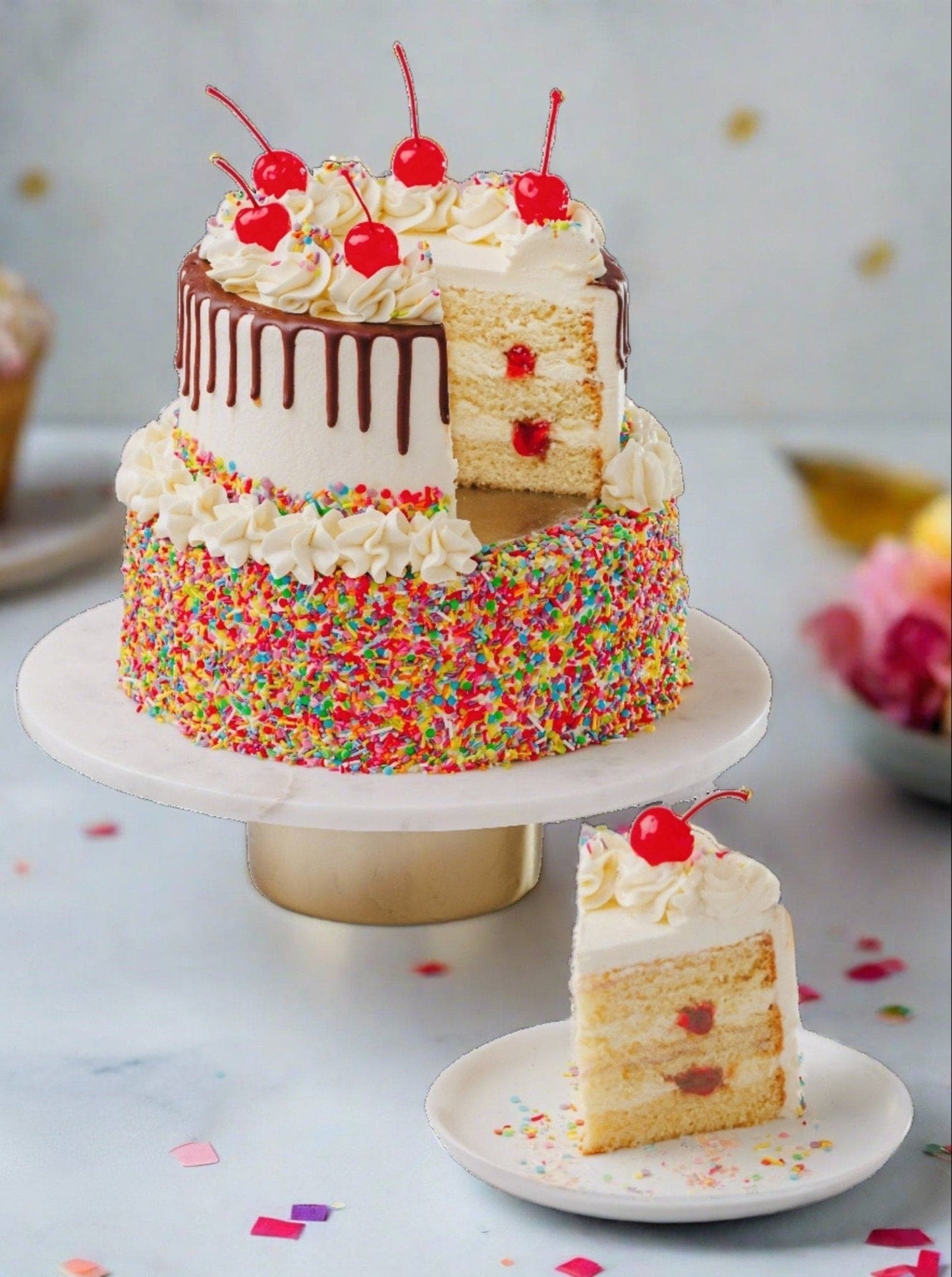 Patisserie Valerie's handmade Ice Cream Sundae Cake cake delivery