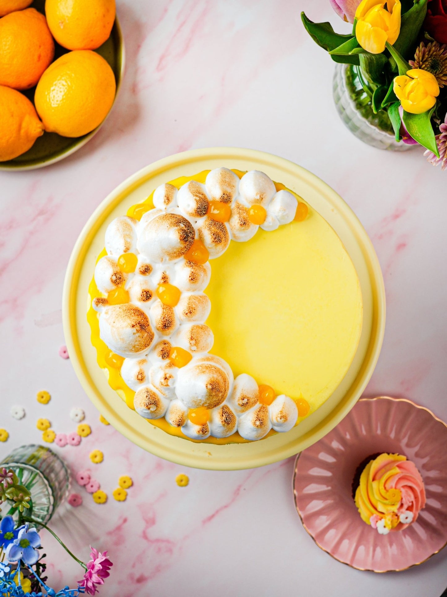 Patisserie Valerie's handmade Lemon Meringue Magic Cake cake delivery