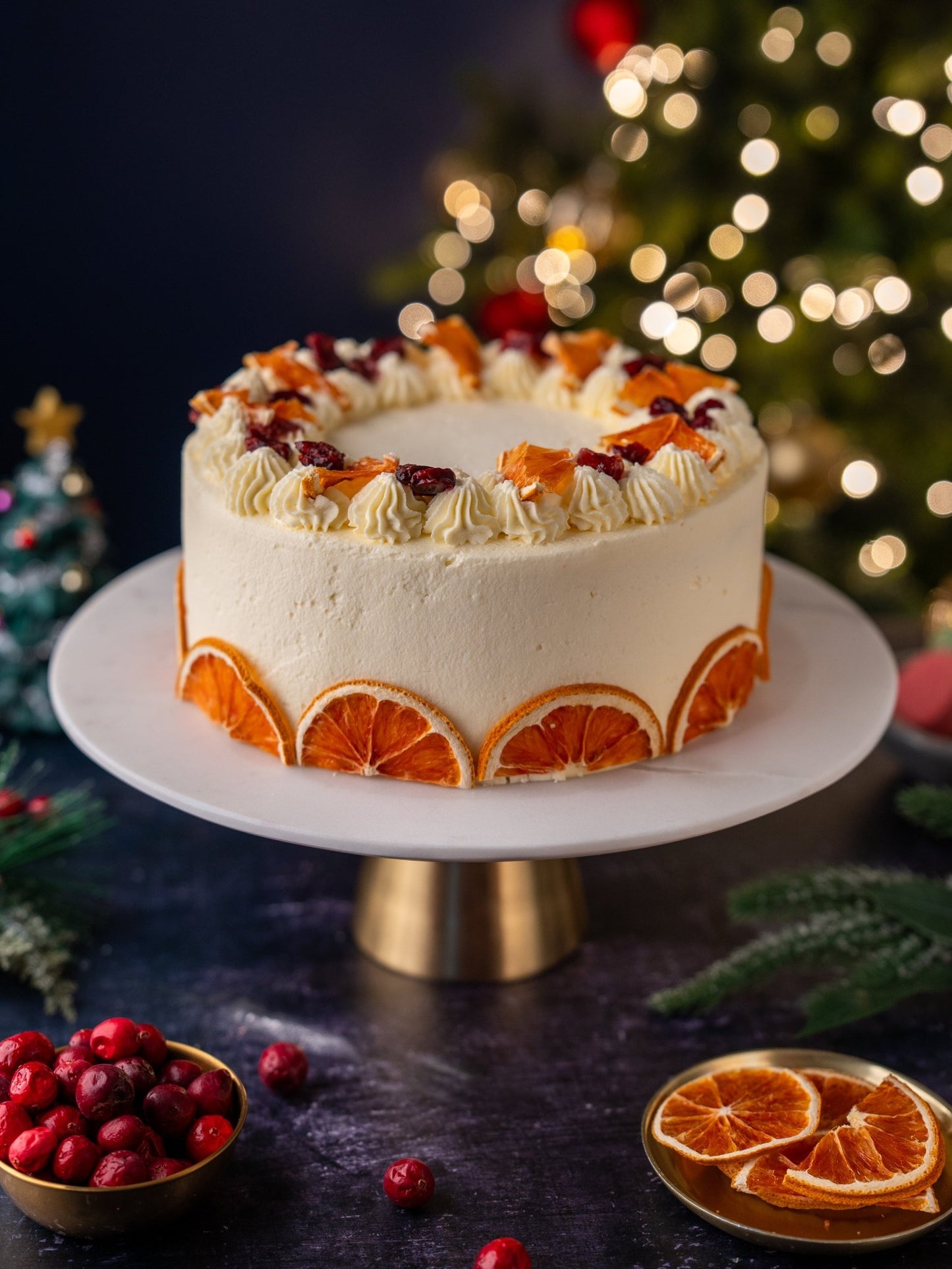 Luxury Clementine & Cranberry Celebration Cake - Patisserie Valerie