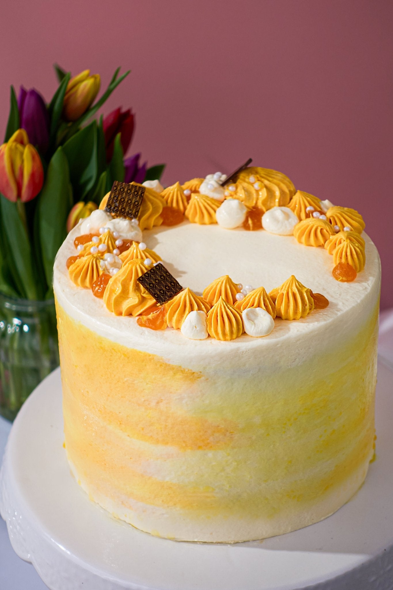 Patisserie Valerie's handmade Mango & Passionfruit Cake cake delivery