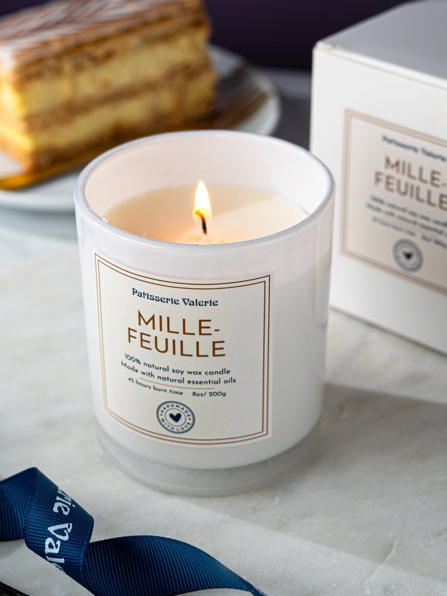 Patisserie Valerie's handmade Mille-Feuille Vanilla Scented Candle cake delivery