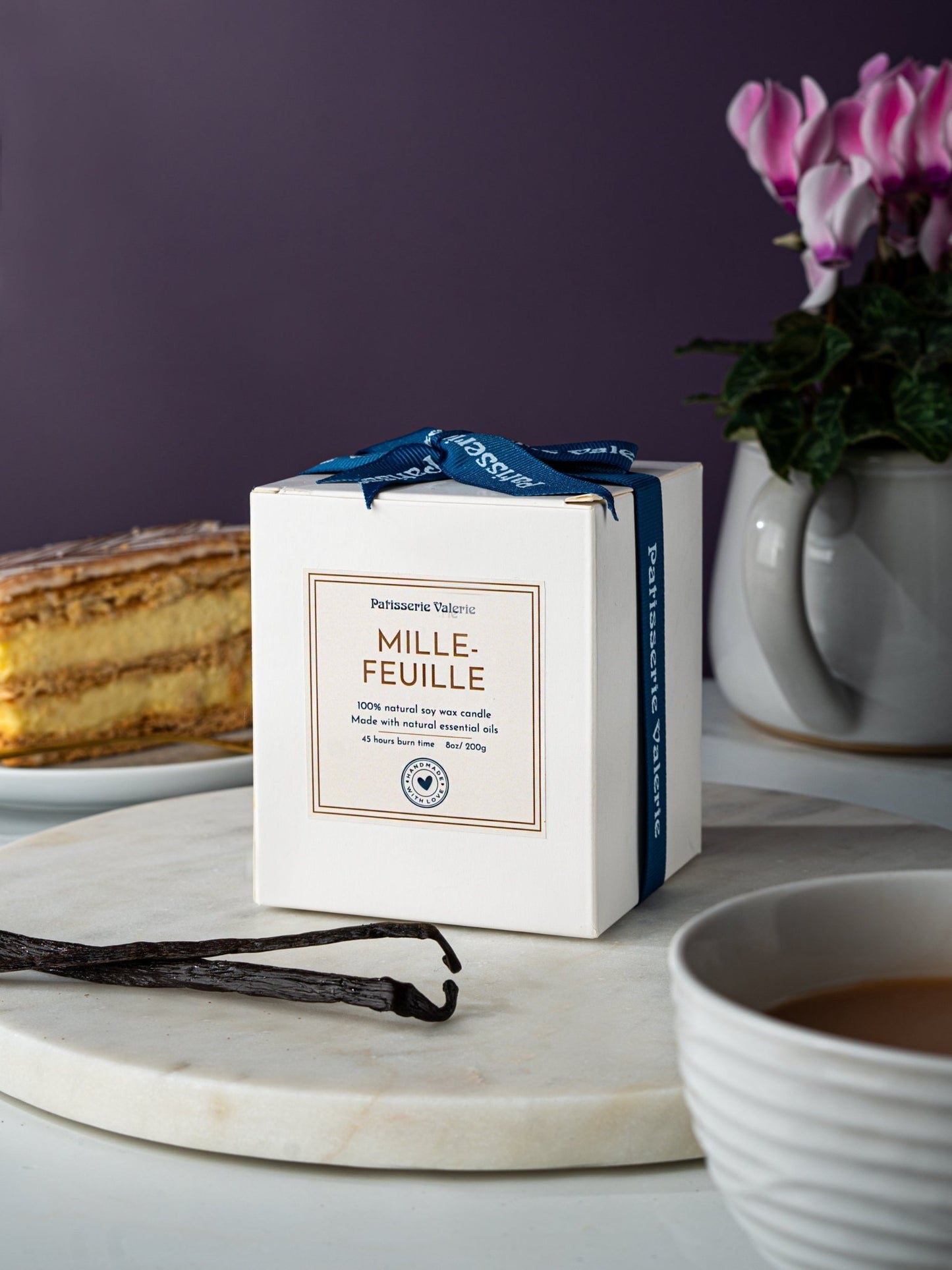 Patisserie Valerie's handmade Mille-Feuille Vanilla Scented Candle cake delivery
