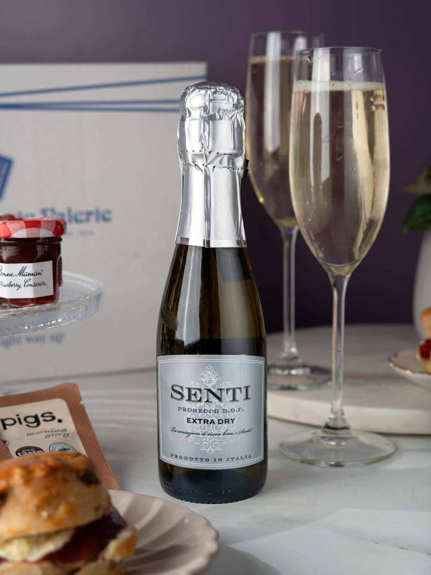 Patisserie Valerie's handmade Mini Prosecco Bottle 20cl cake delivery