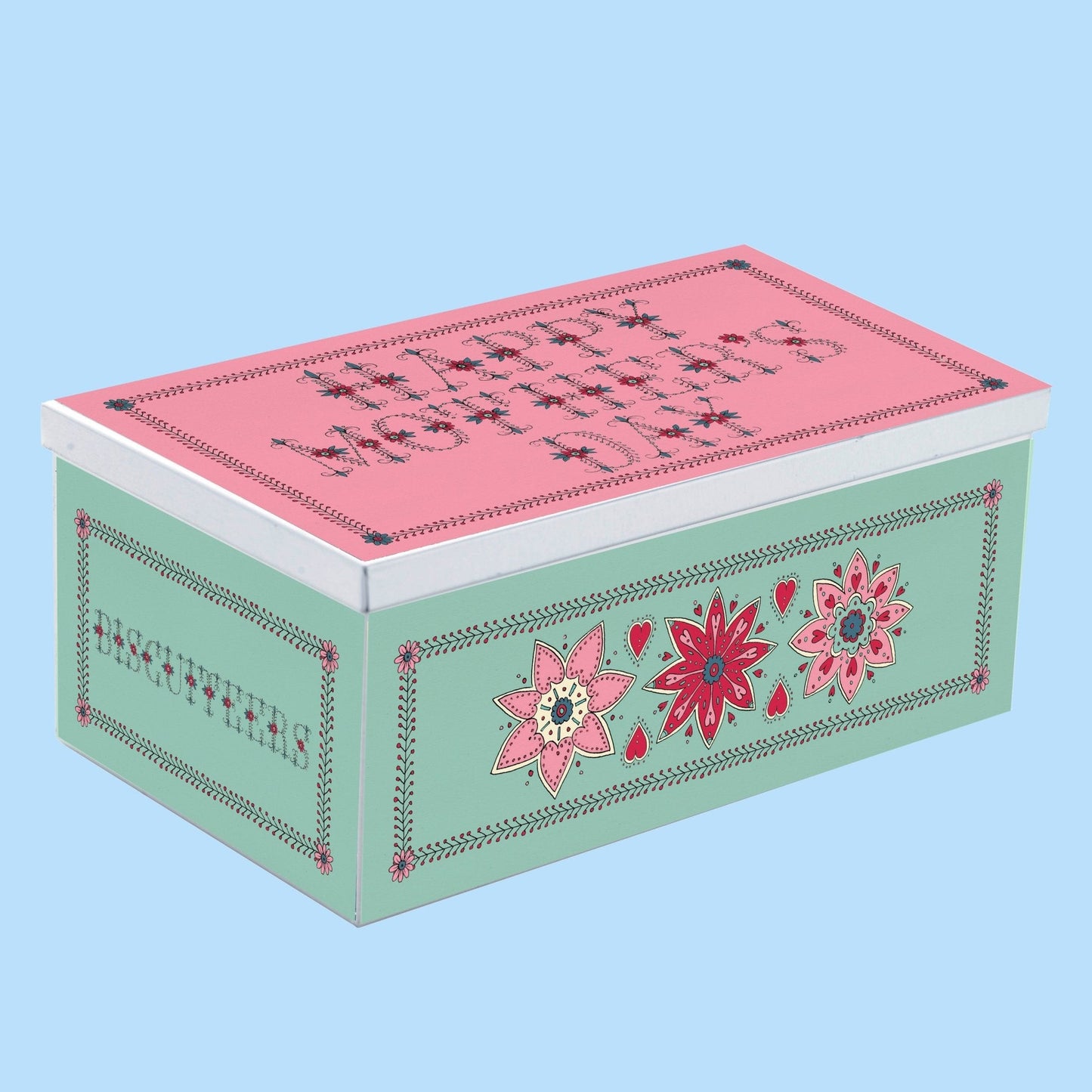 Biscuiteers Mother's Day Flowers Biscuit Tin