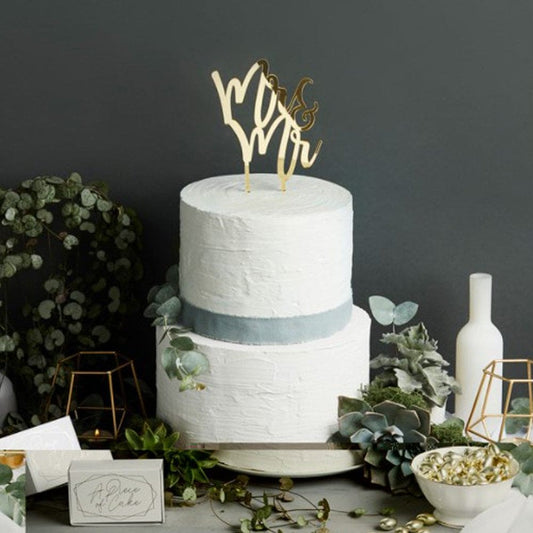 "Mr & Mr" Cake Topper