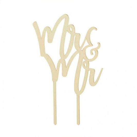 "Mr & Mr" Cake Topper