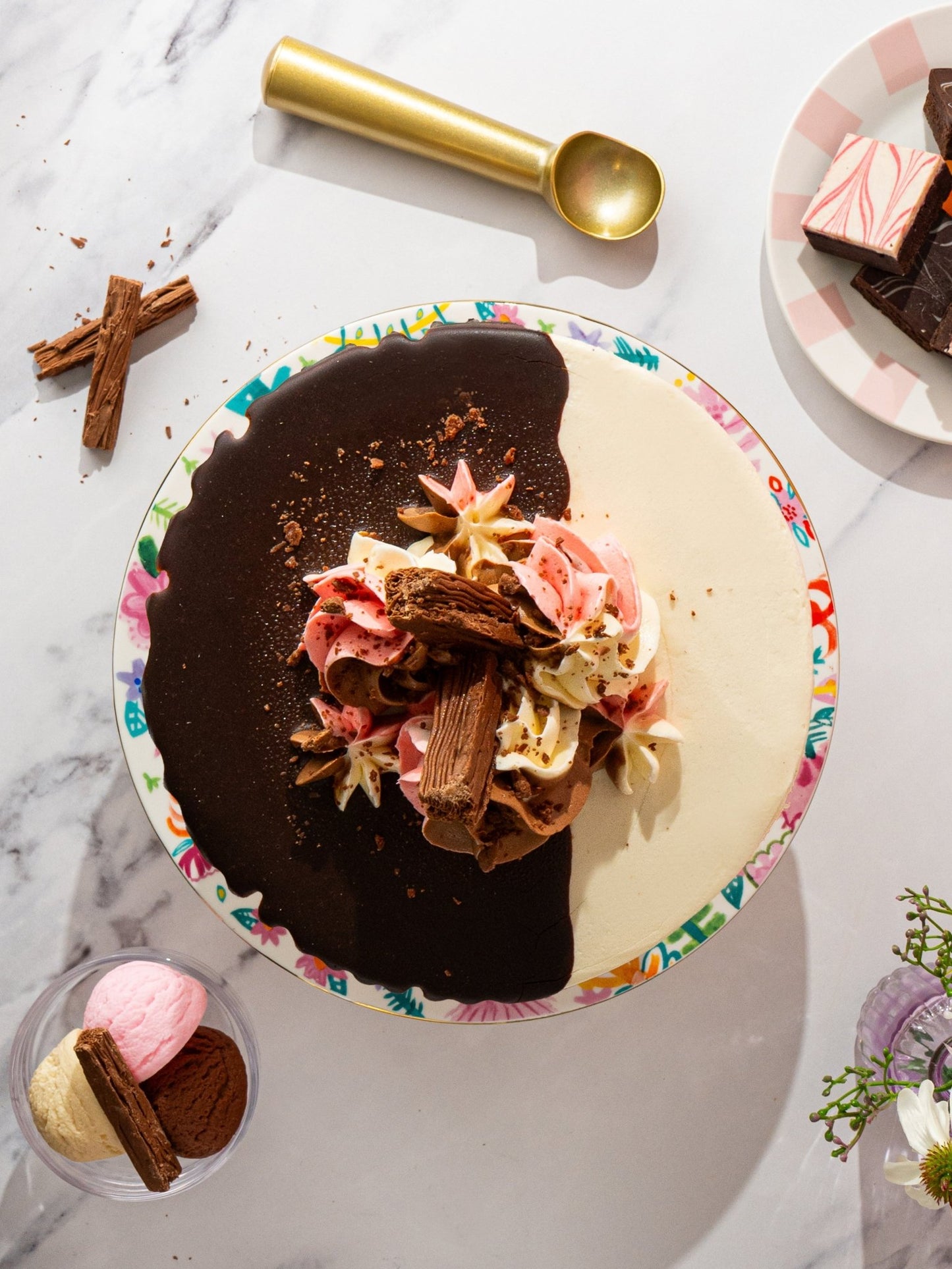 Patisserie Valerie's handmade Neapolitan Celebration Cake cake delivery