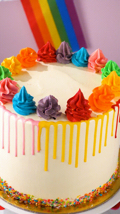 Patisserie Valerie's handmade Rainbow Cake cake delivery