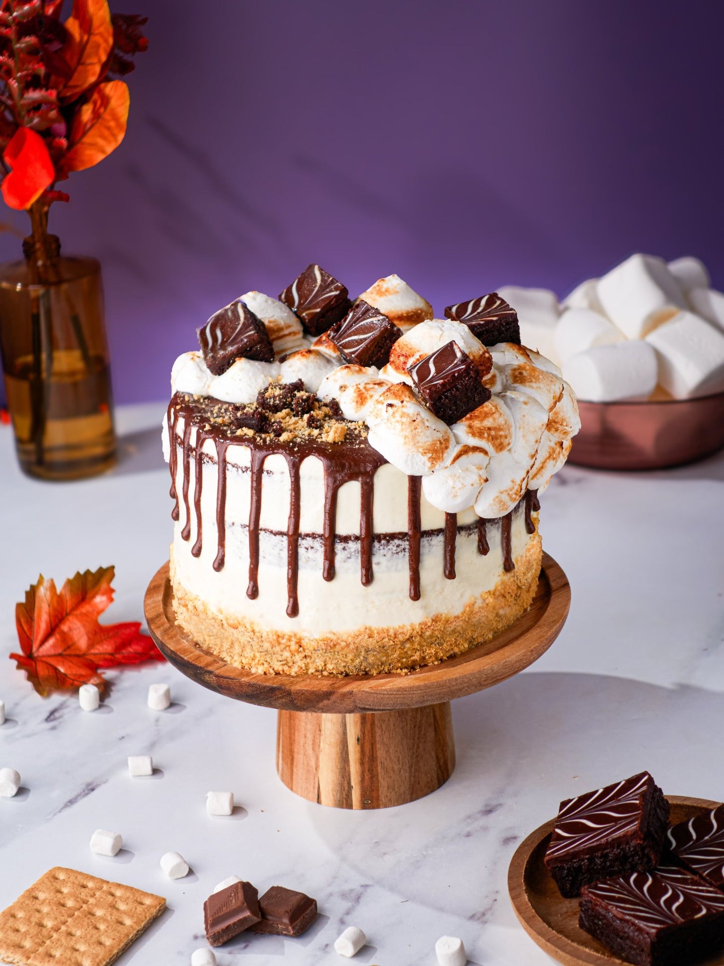 Patisserie Valerie's handmade S'mores Cake cake delivery