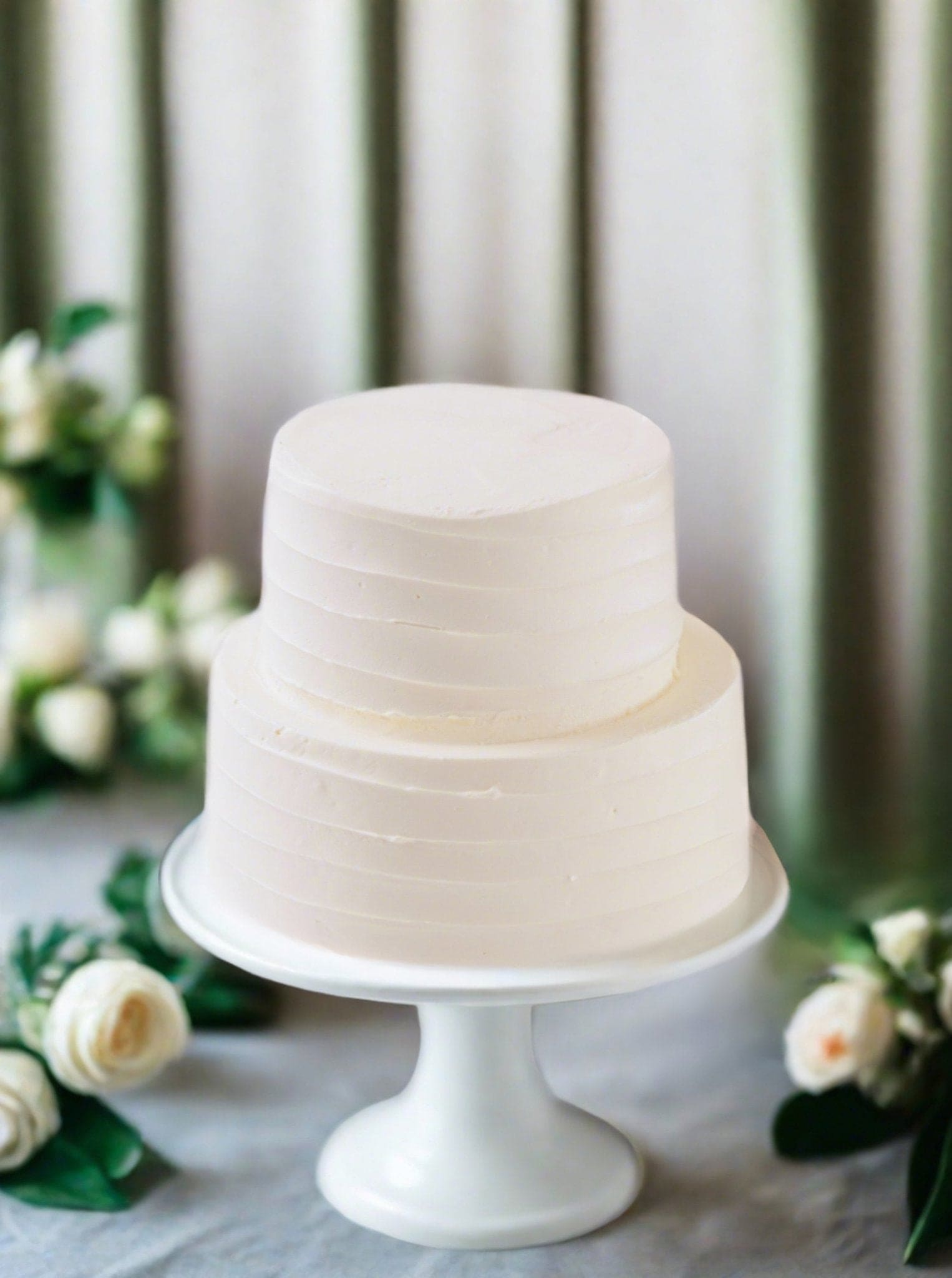 Patisserie Valerie's handmade Vanilla Two Tier Wedding Cake cake delivery