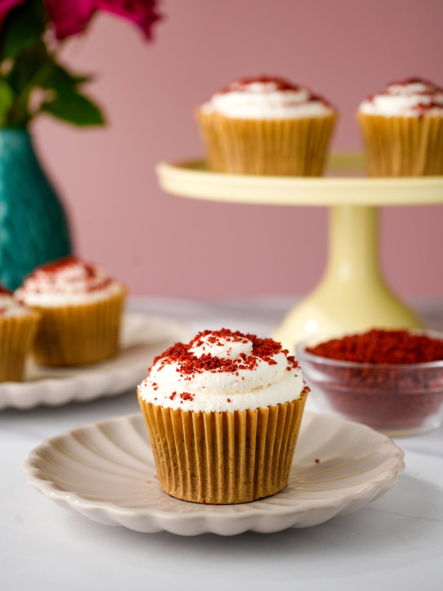 Patisserie Valerie's handmade Velvet Indulgence Cupcake Selection cake delivery