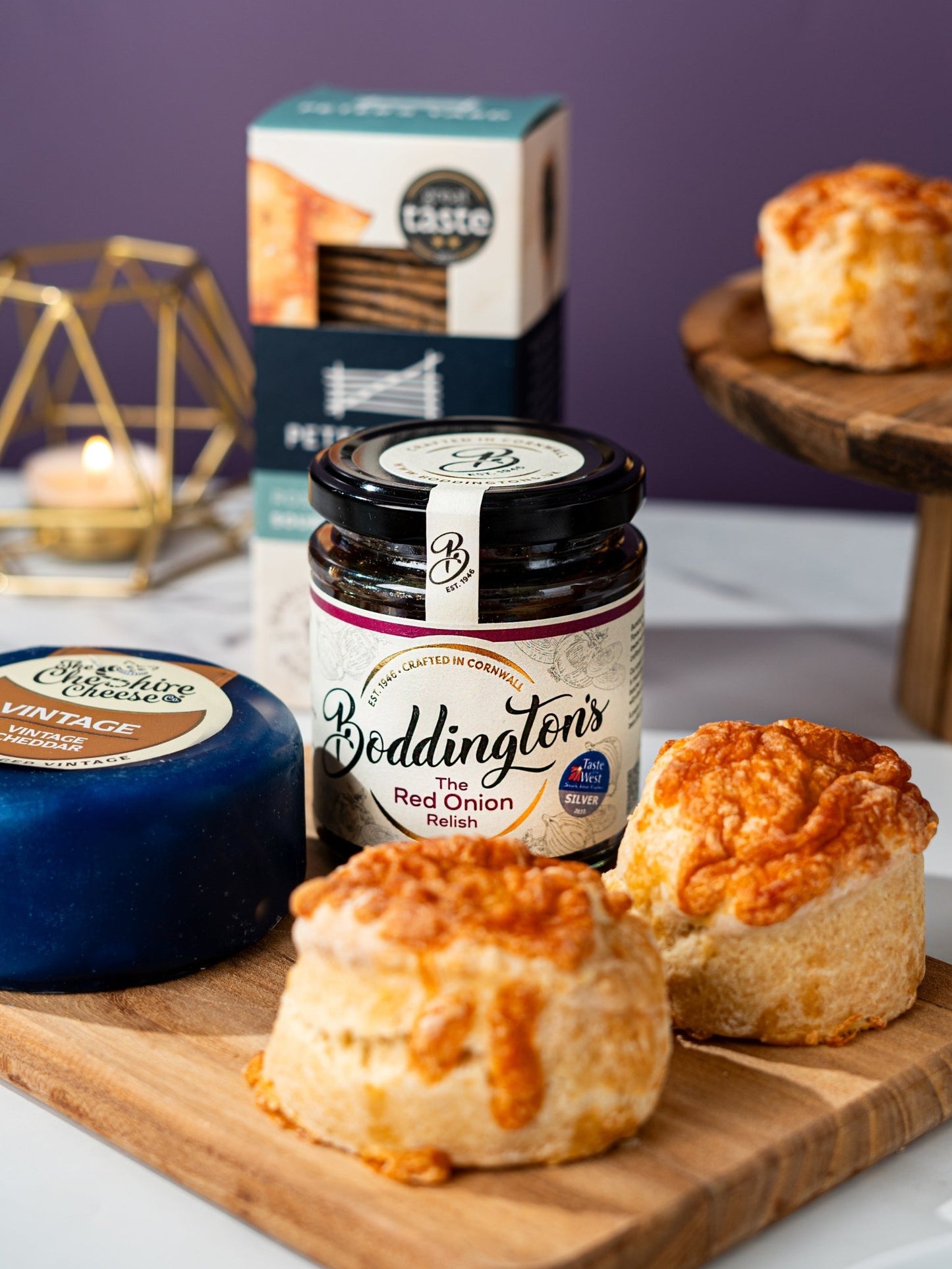 Patisserie Valerie's handmade Vintage Cheese & Wine Gift Hamper cake delivery
