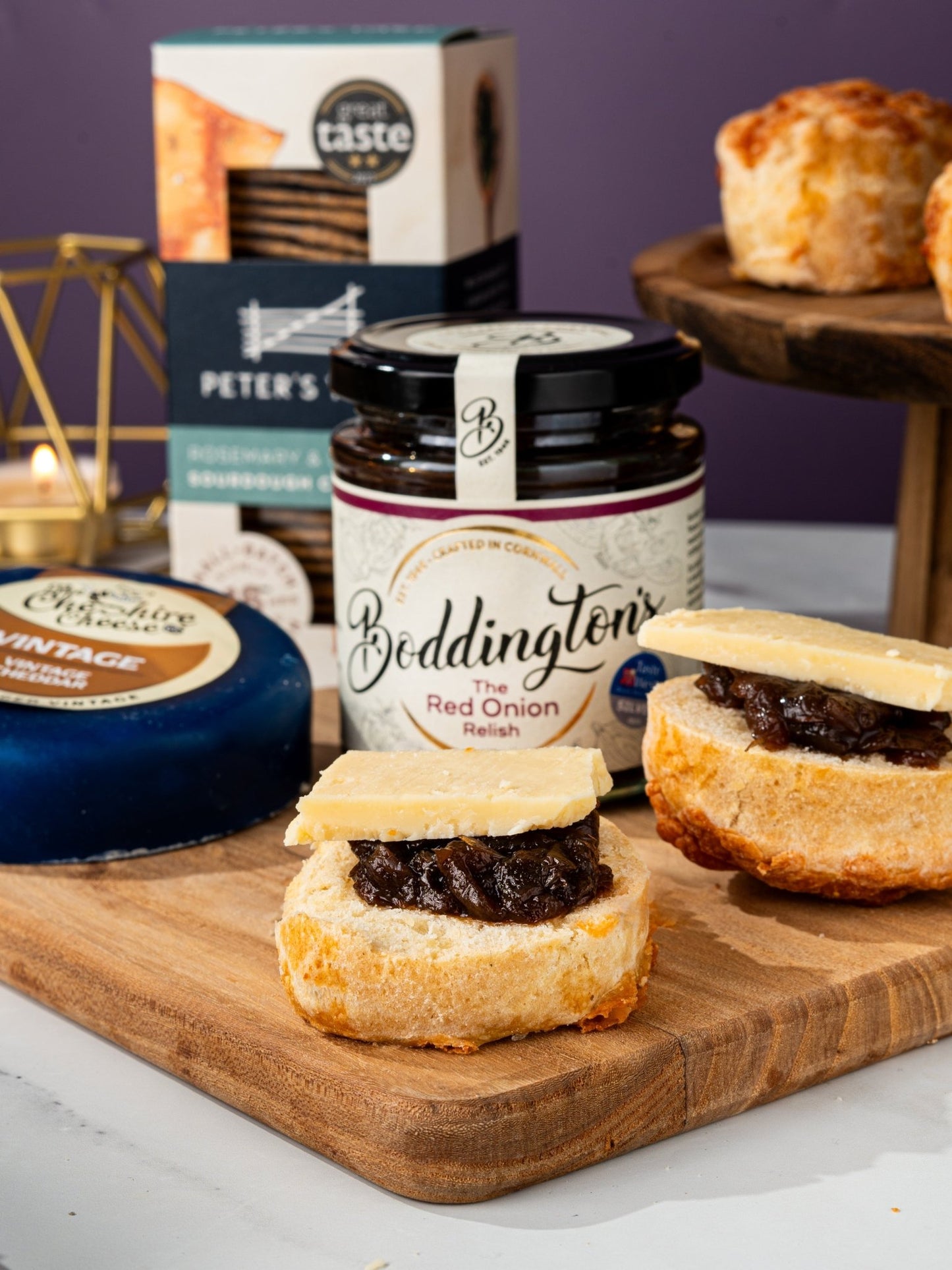 Patisserie Valerie's handmade Vintage Cheese & Wine Gift Hamper cake delivery