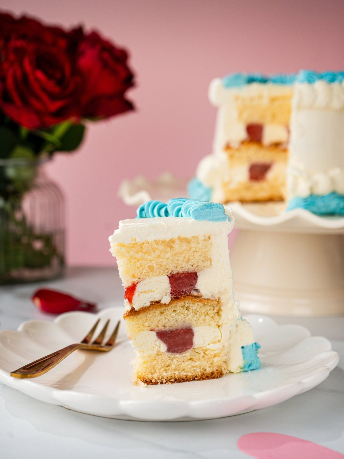Patisserie Valerie's handmade Vintage Heart Cake cake delivery