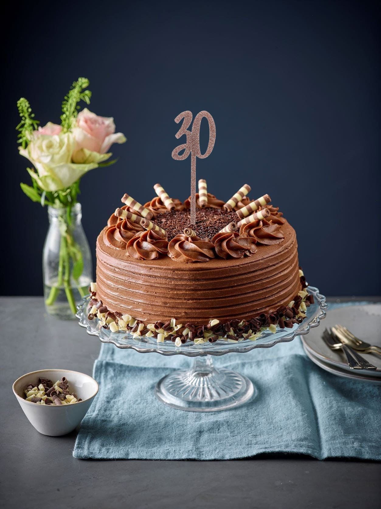 Patisserie Valerie's handmade 30th Birthday Toppers cake delivery