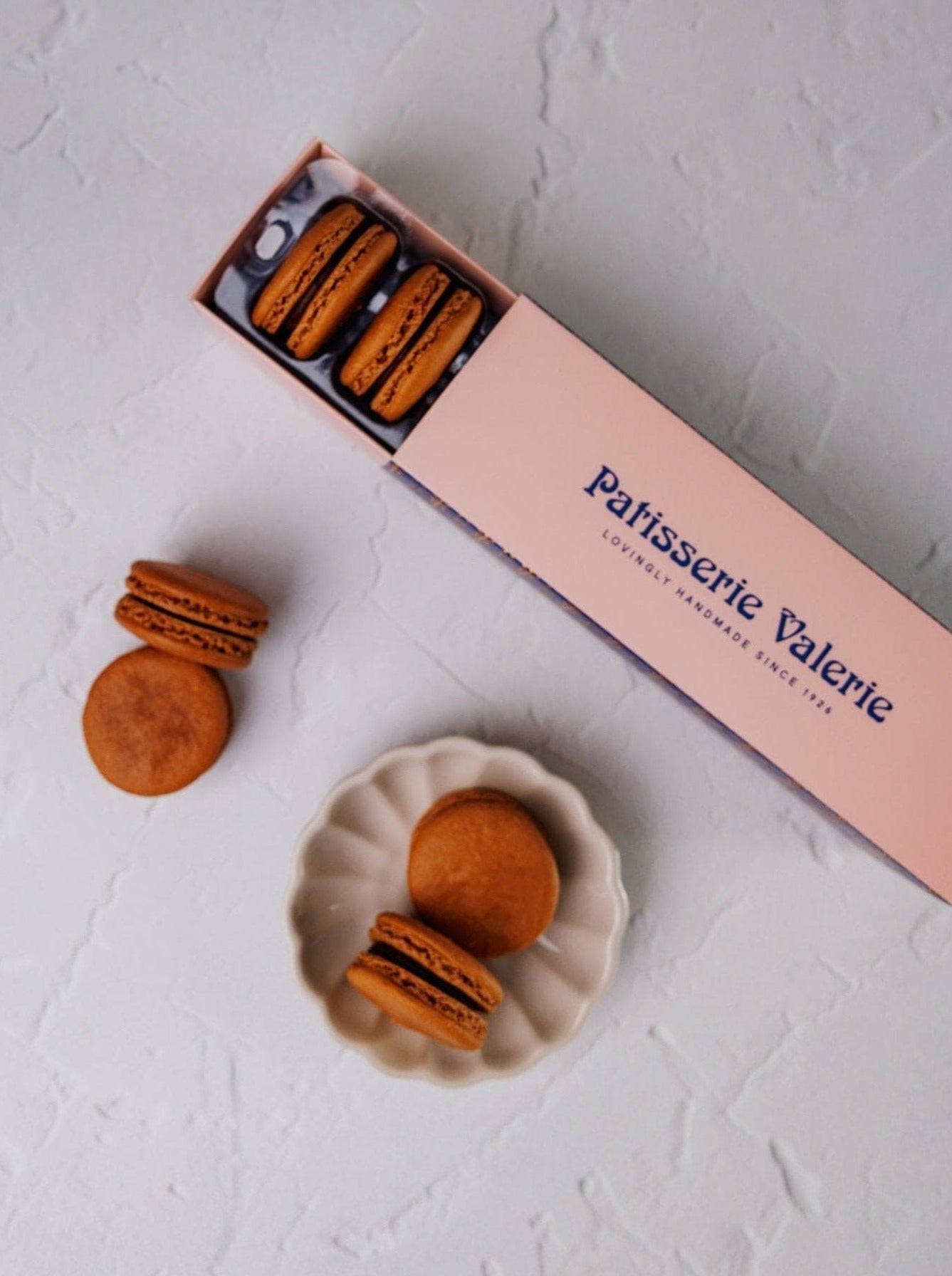 Patisserie Valerie's handmade Chocolate Macaron Gift Box cake delivery