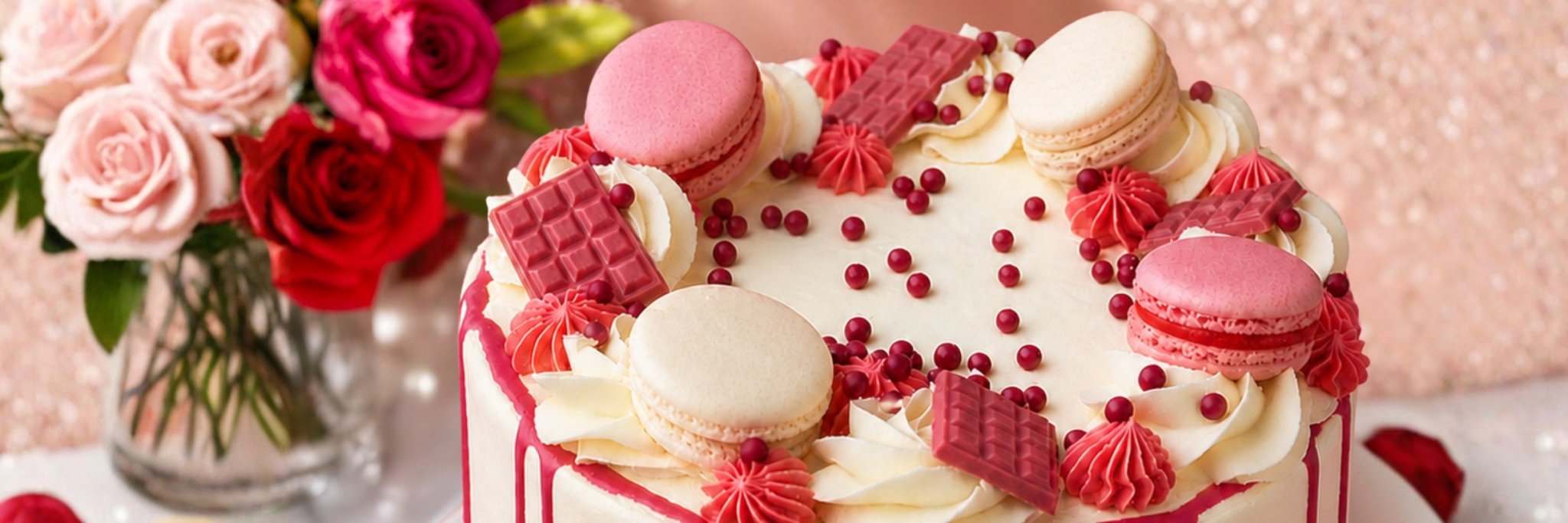 Blush Pink Celebration Drip Cake by Patisserie Valerie - Patisserie Valerie