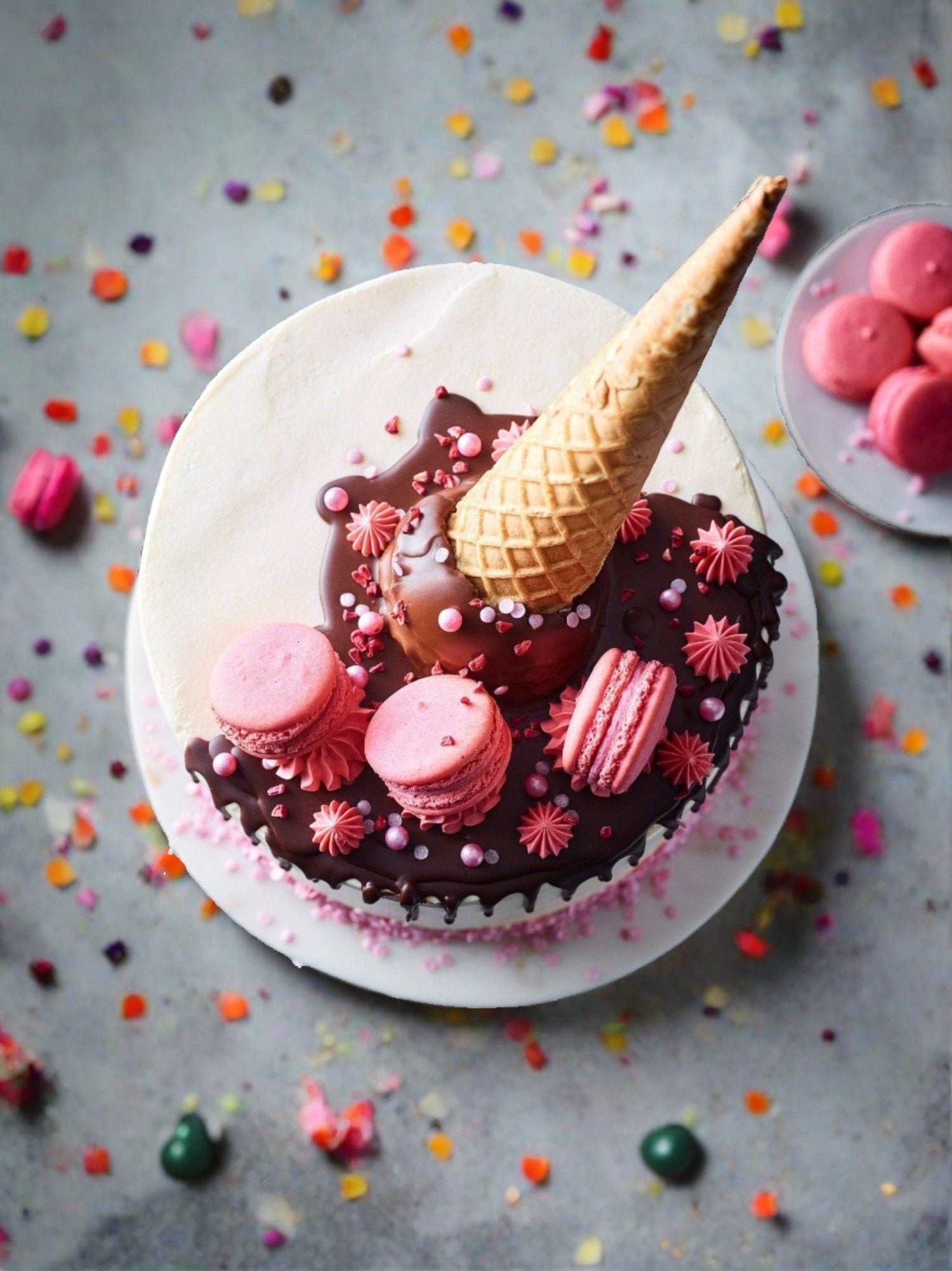 Patisserie Valerie's Ice Cream Cone Drip Cake