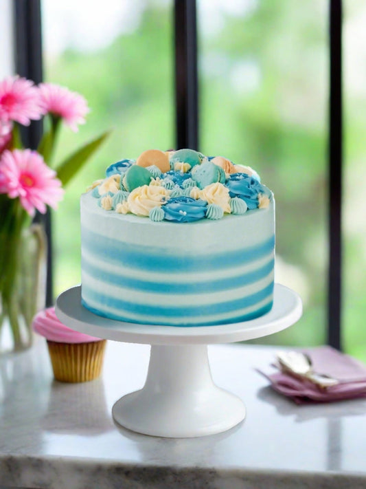 Perfect Blue Birthday Cake - Patisserie Valerie