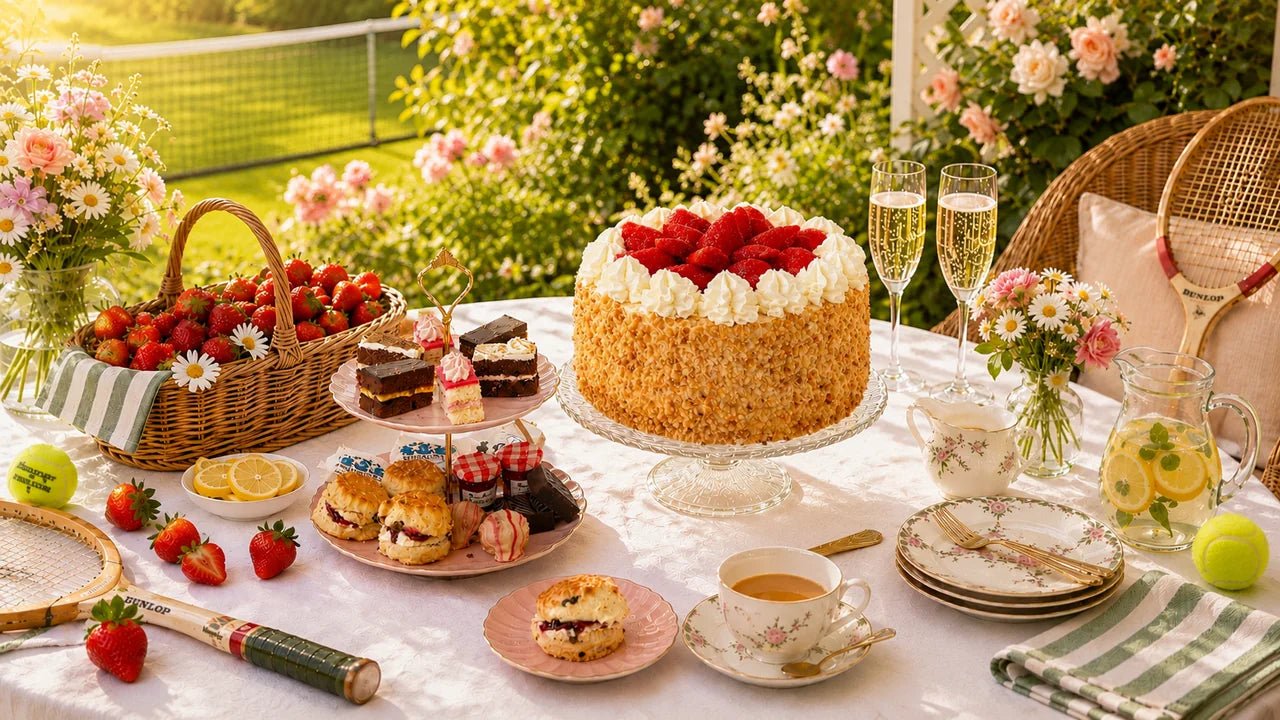 Wimbledon food ideas with strawberries, cream and afternoon tea from Patisserie Valerie