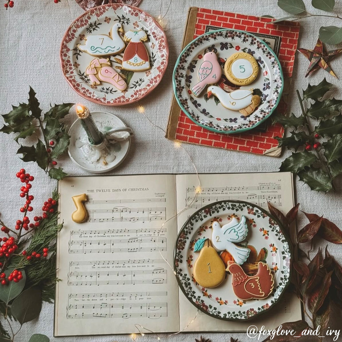 Biscuiteers Twelve Days Of Christmas Luxe Biscuit Tin